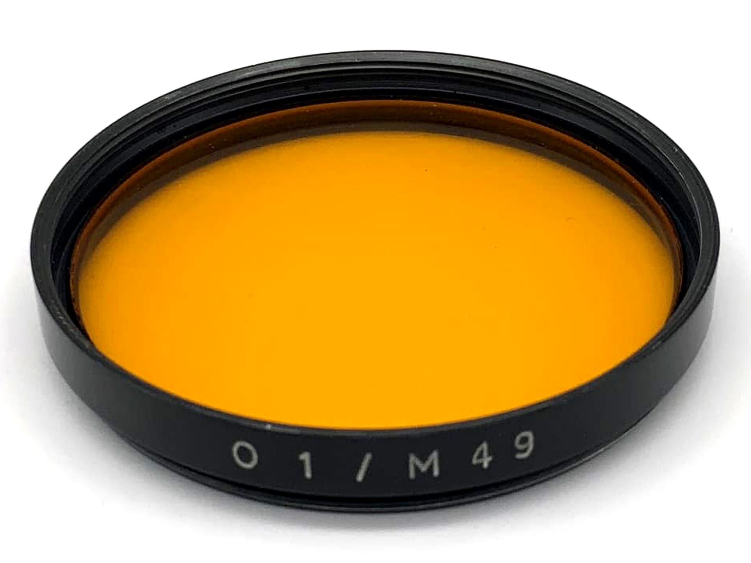 Filtre de couleur Carl Zeiss Jena 49 mm orange O1 / filetage circulaire M49