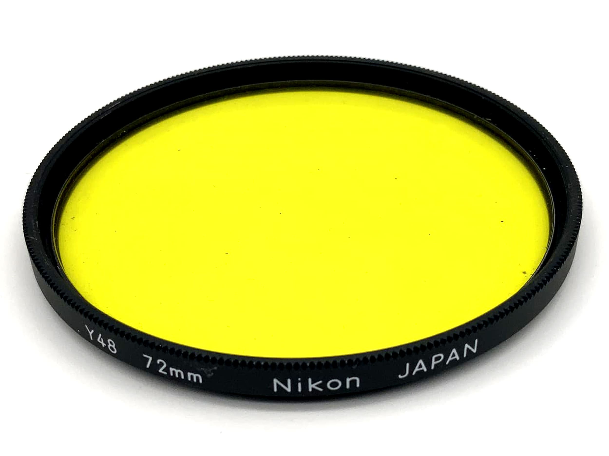 Filetage pour filtre de couleur circulaire jaune Nikon Y48 72 mm