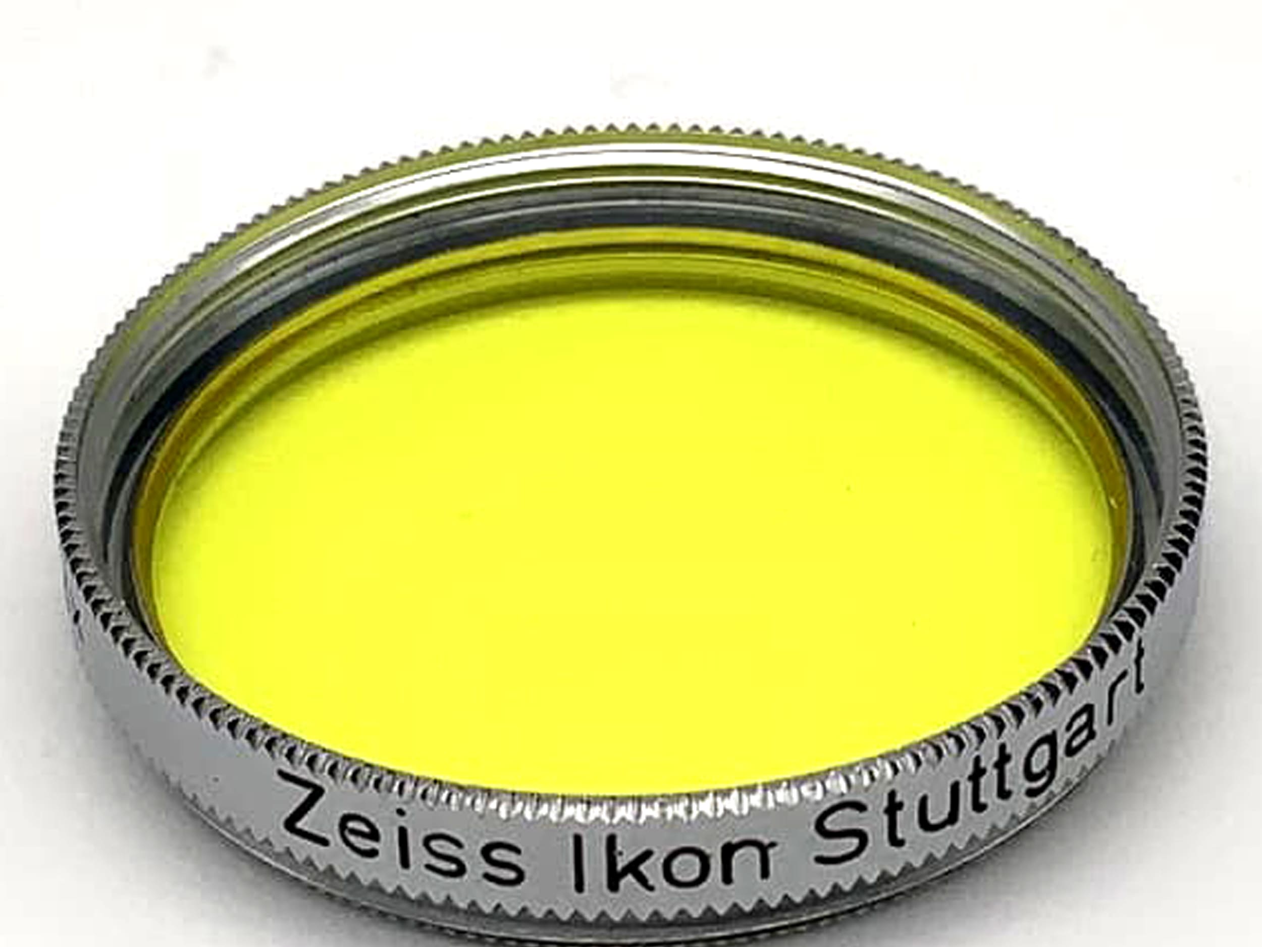 Filtre de couleur Zeiss Ikon 27 mm jaune 382 S27 G 2x filetage circulaire
