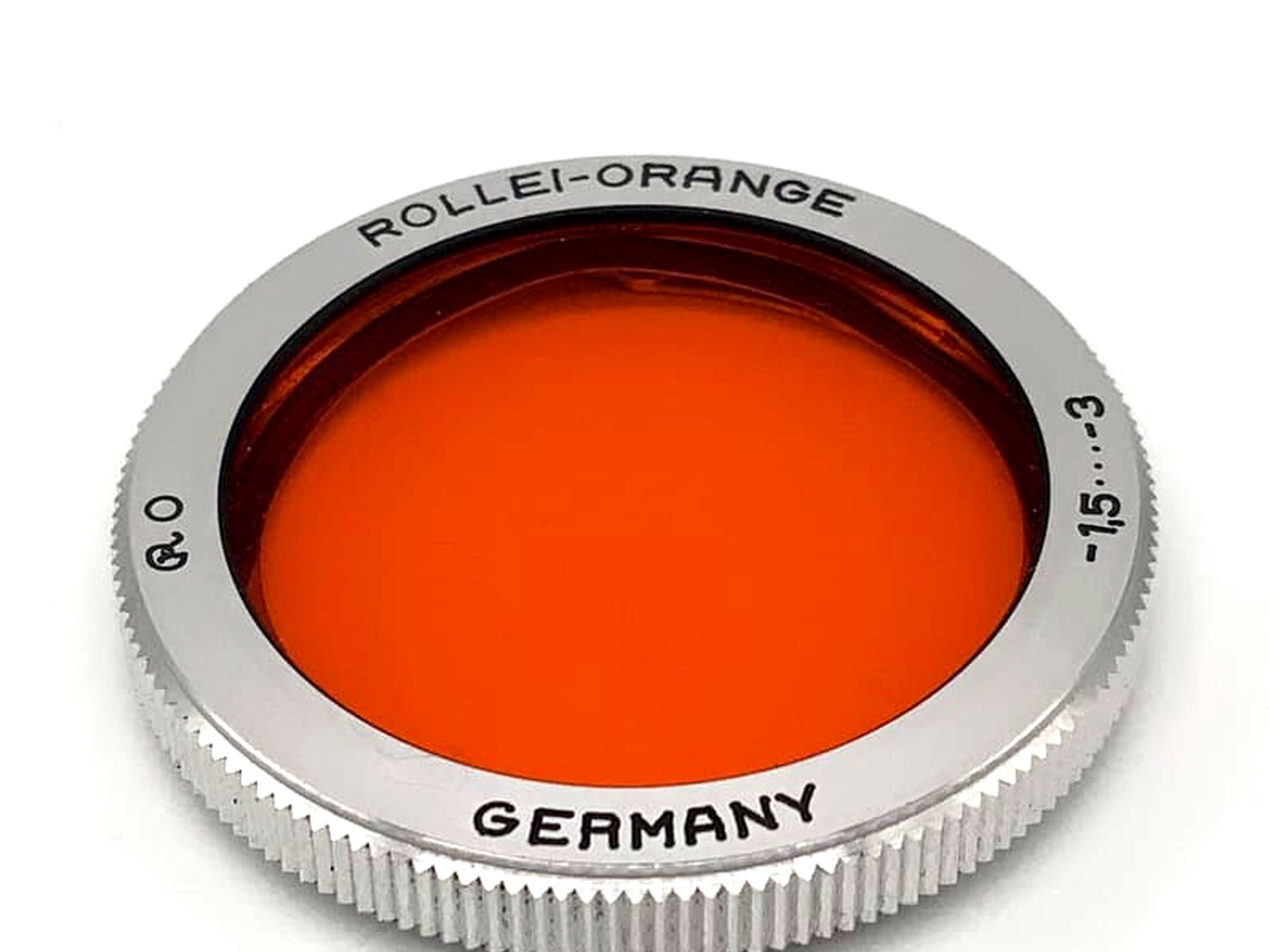 Filtre couleur Rollei à baïonnette R0 orange -1,5 … -3 pour Rollei 16 circulaire