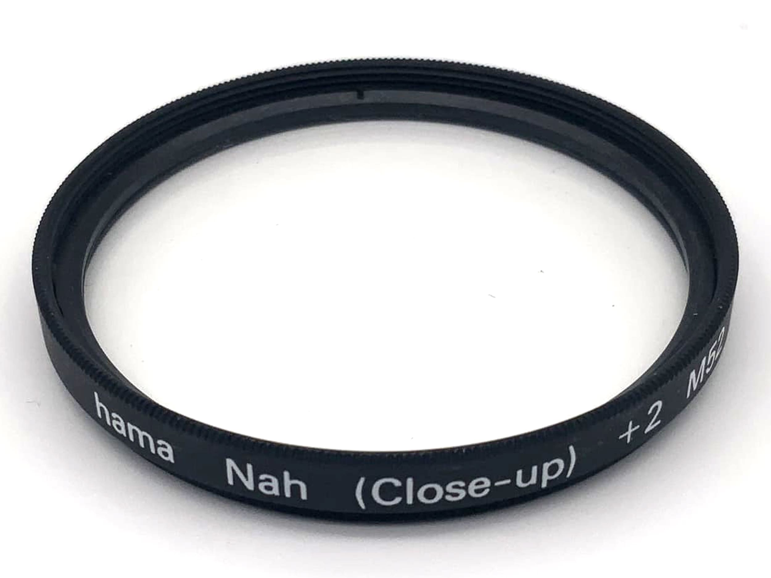 Objectif macro Hama 52 mm, filtre +2 M52 (XX II), objectif macro circulaire