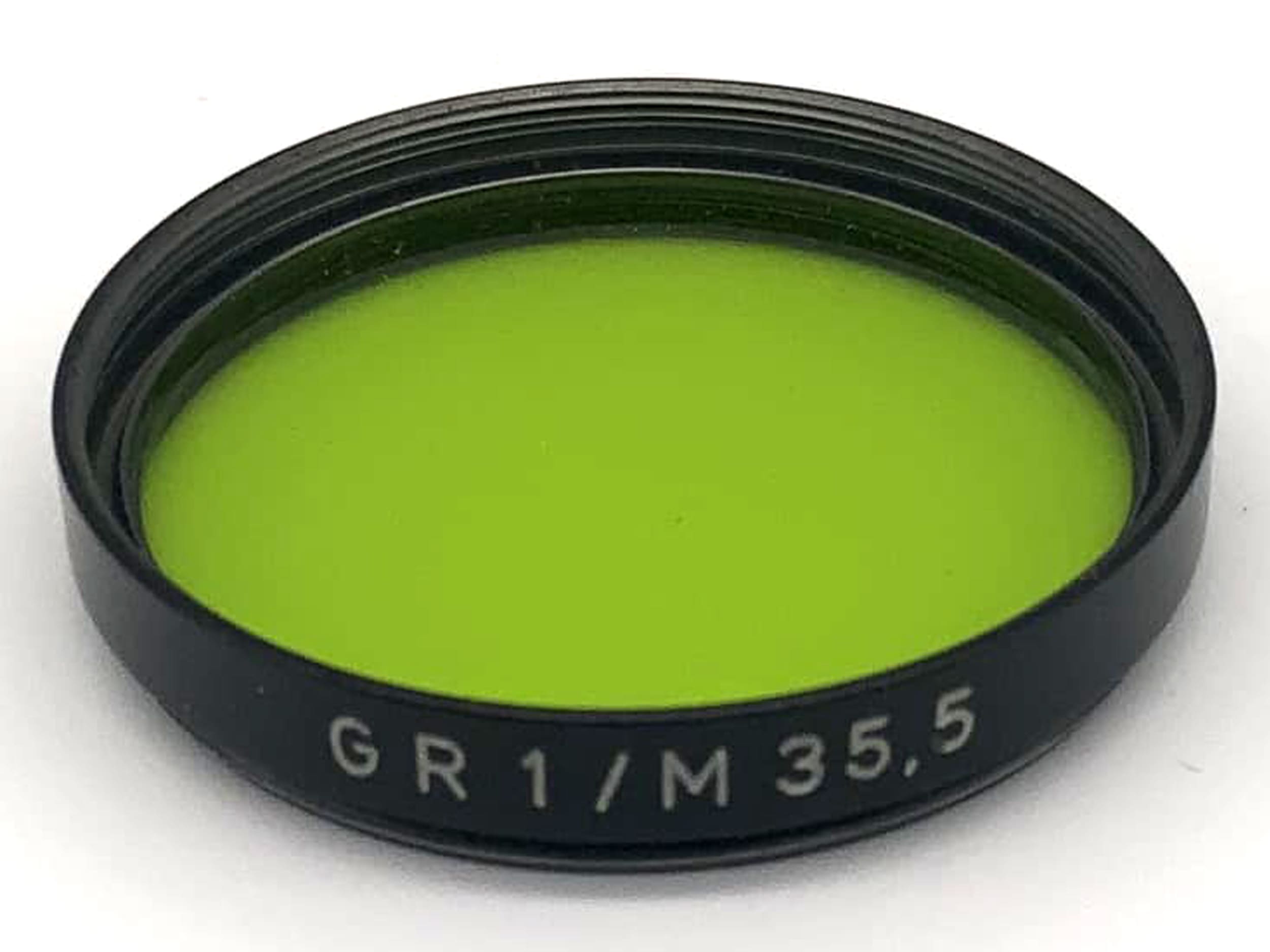 Filtre de couleur Carl Zeiss Jena 35,5 mm vert GR1/M35.5 pour Werra circulaire