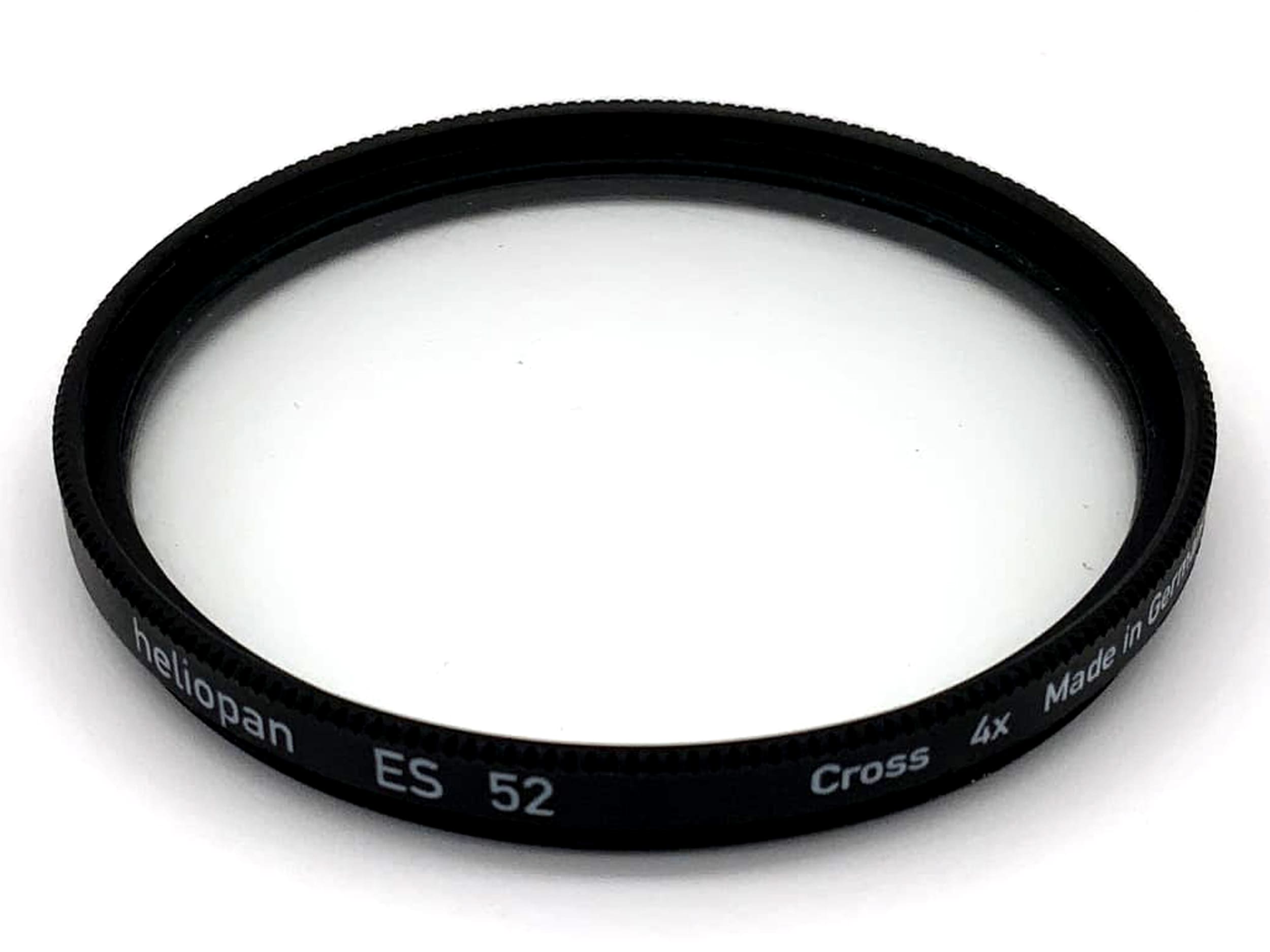 Heliopan cross filter 52mm filter ES 52 Cross 4x filter thread