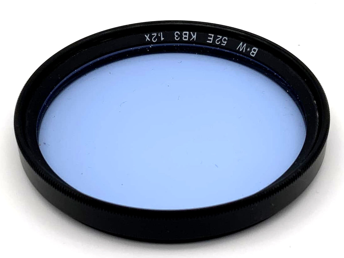 Filtre de couleur B+W 52 mm, bleu clair 52E KB3, filetage 1,2x