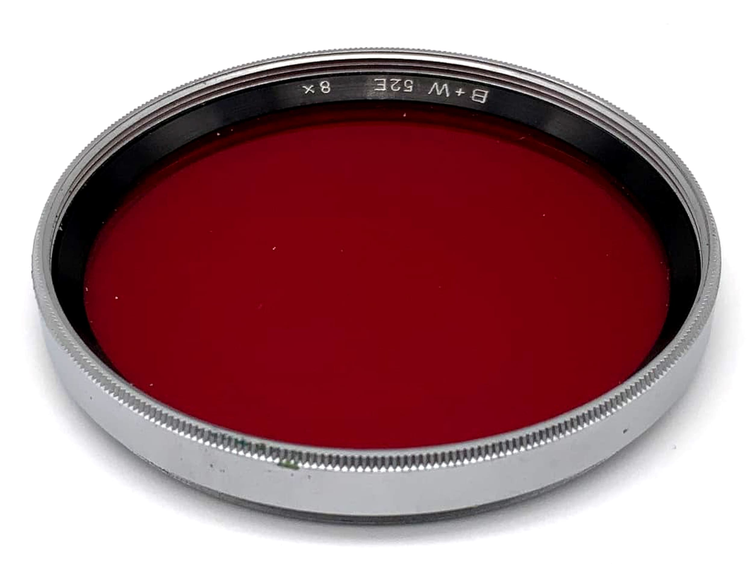 Filtre de couleur B+W 52 mm, filtre rouge 52E, filetage 8x