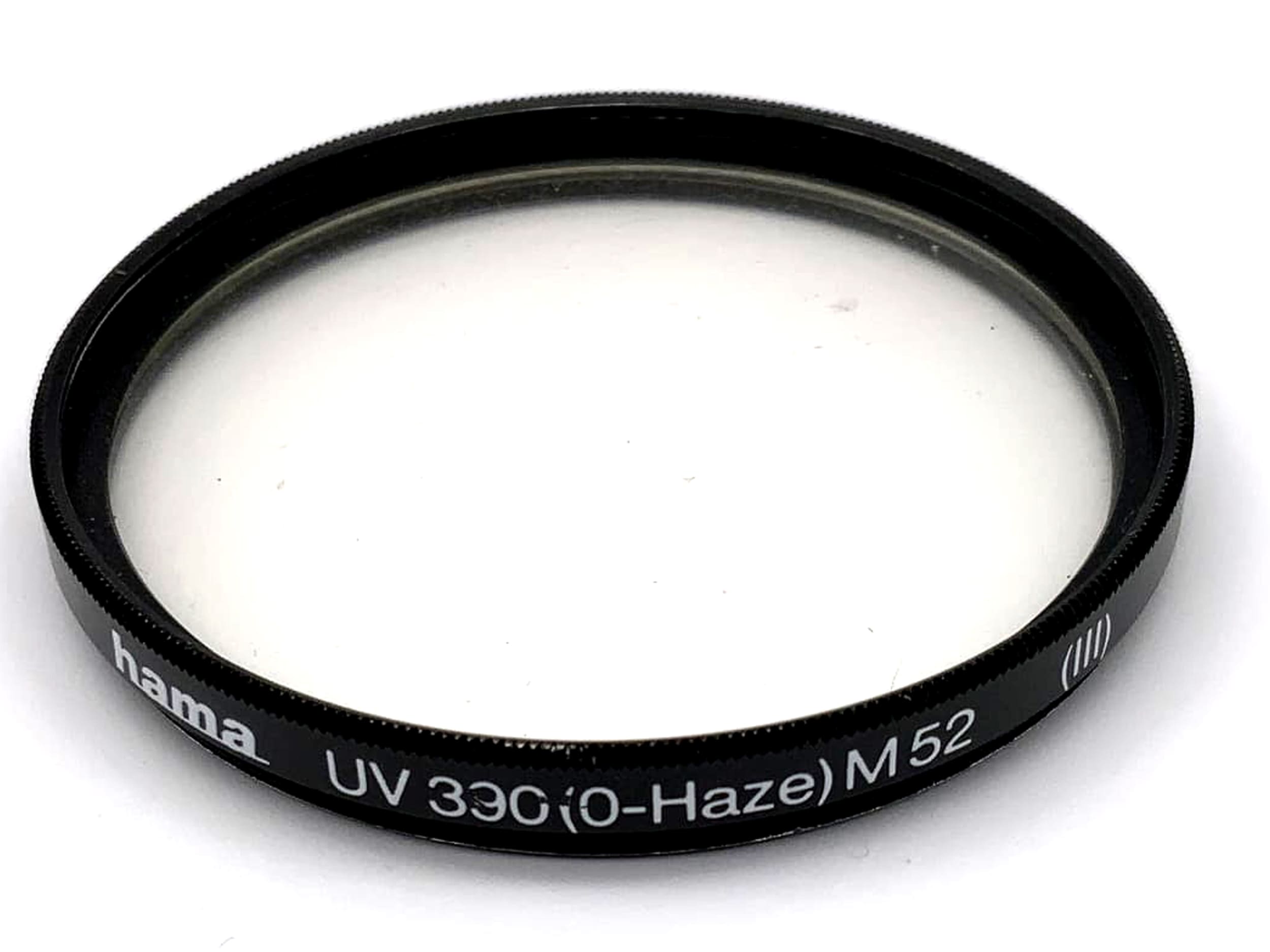Filtre UV Hama 52 mm, filtre UV 390 (0-Haze), filetage M52 (III).
