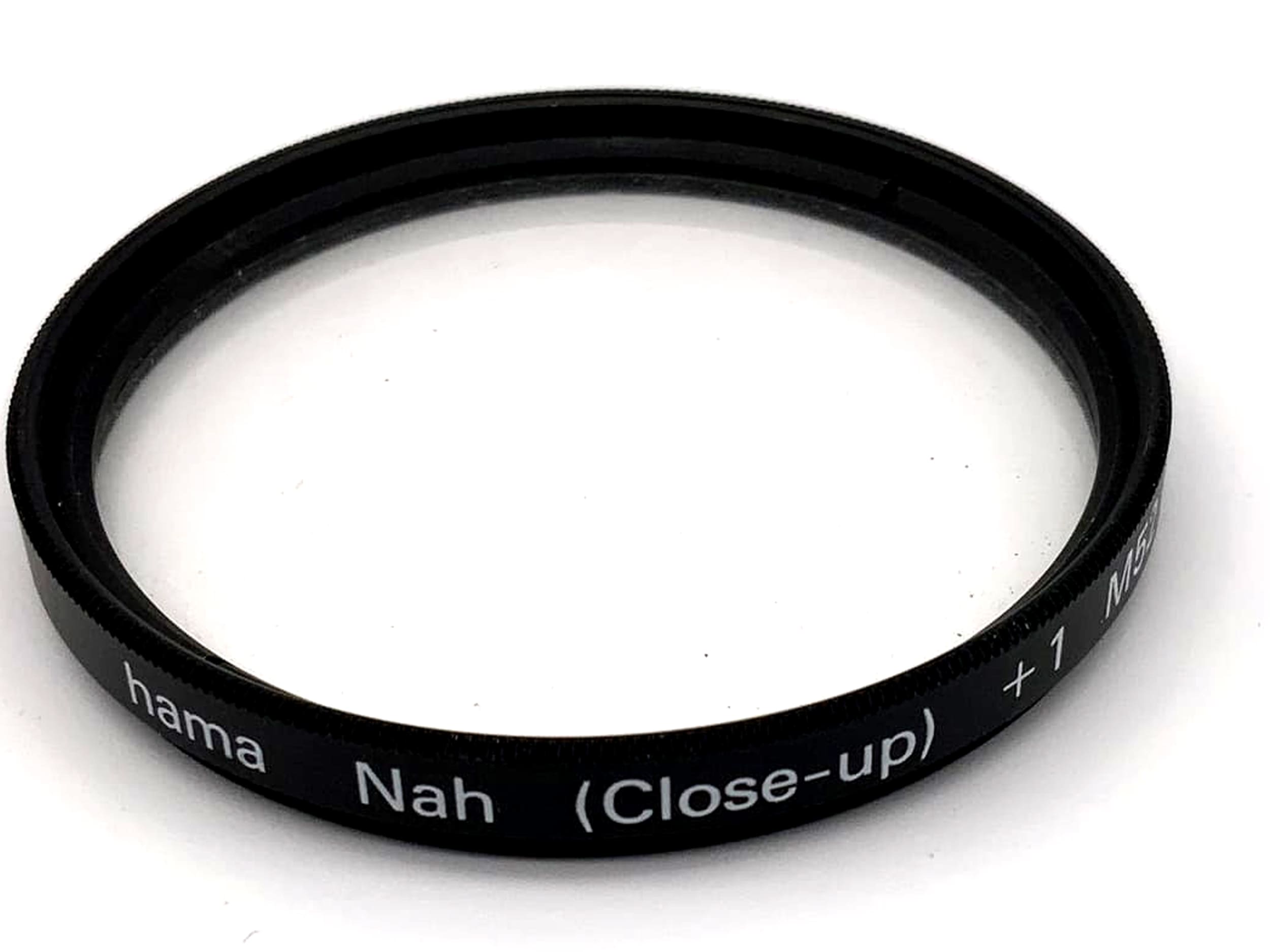 Objectif macro Hama 52 mm avec filtre +1 (XXII) filetage pour filtre macro