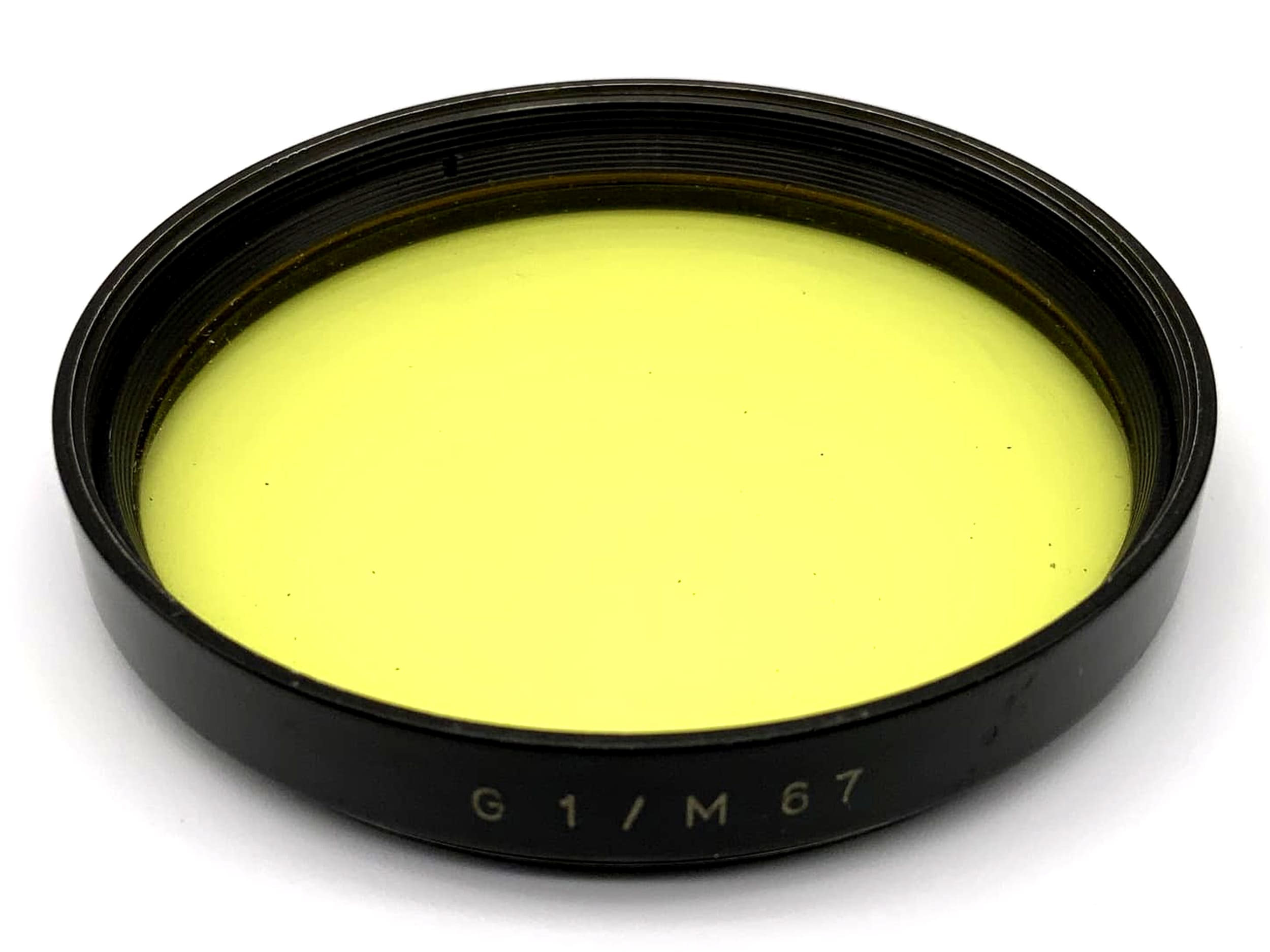 Filtre de couleur Carl Zeiss Jena 67 mm, filtre jaune, filetage G1/M67