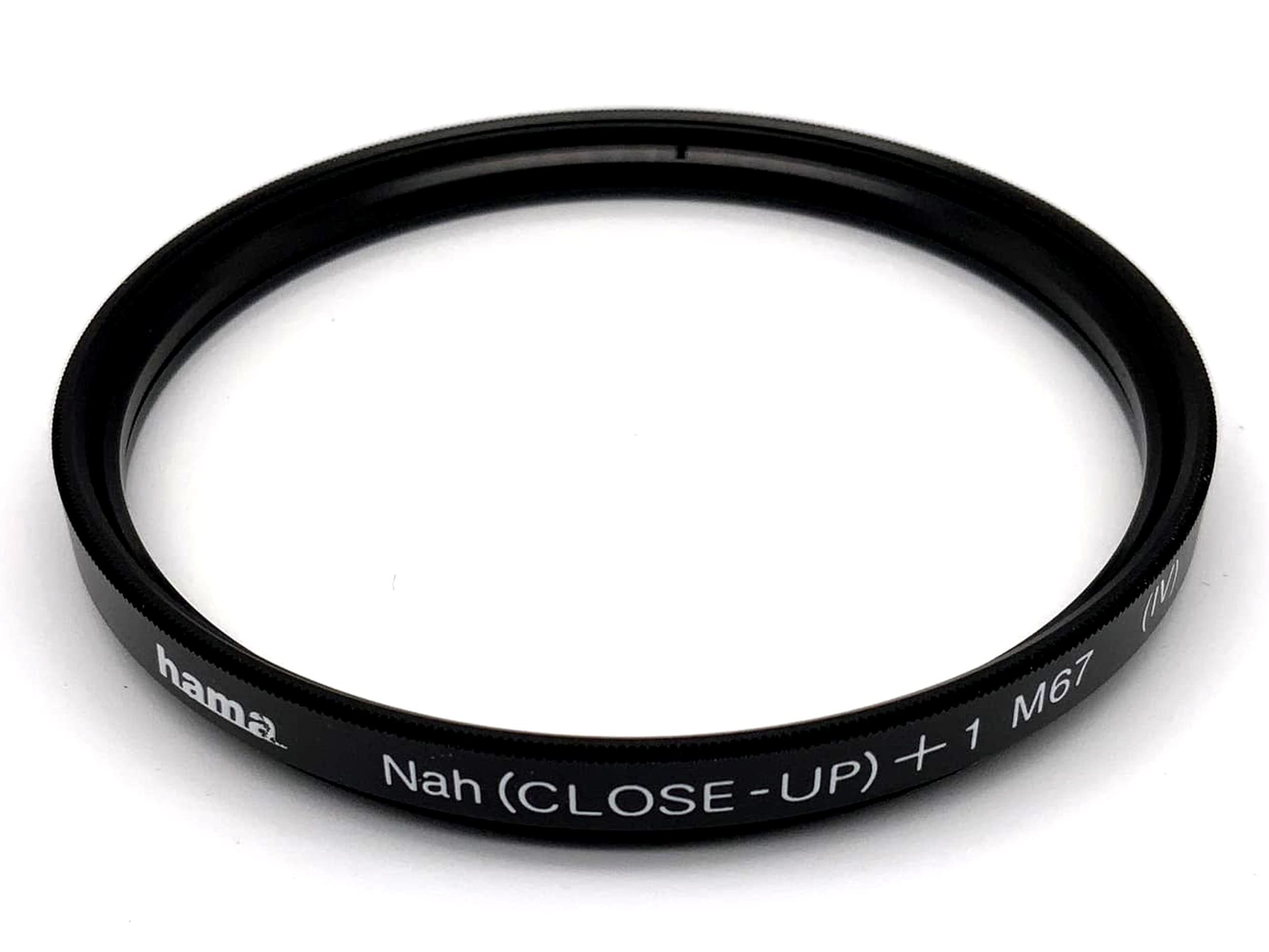 Objectif macro Hama 67 mm, filtre +1 (IV), filetage pour filtre macro