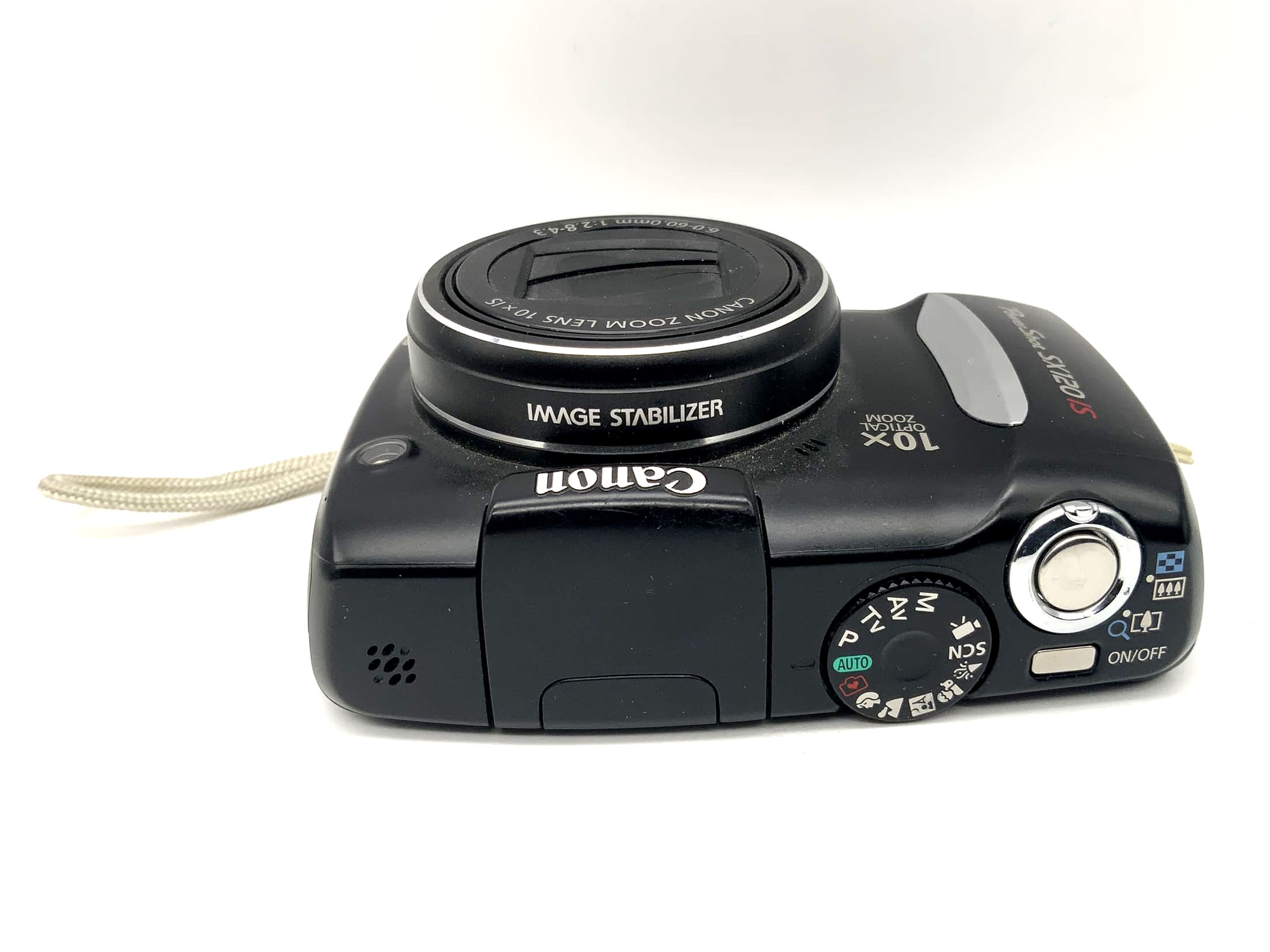 Canon PowerShot SX120 IS 6-60 mm f/2,8-4,3, zoom optique 10x