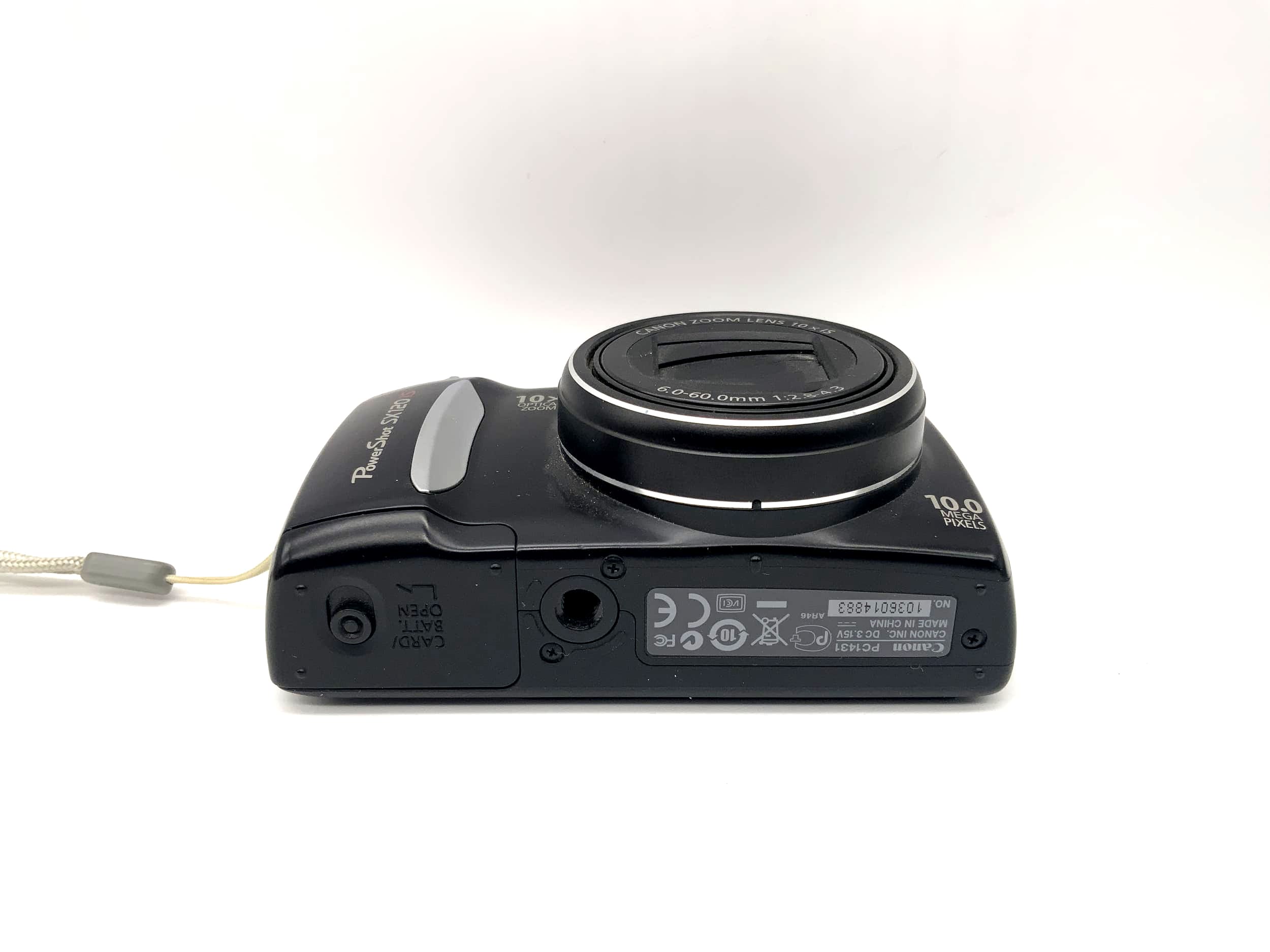 Canon PowerShot SX120 IS 6-60 mm f/2,8-4,3, zoom optique 10x