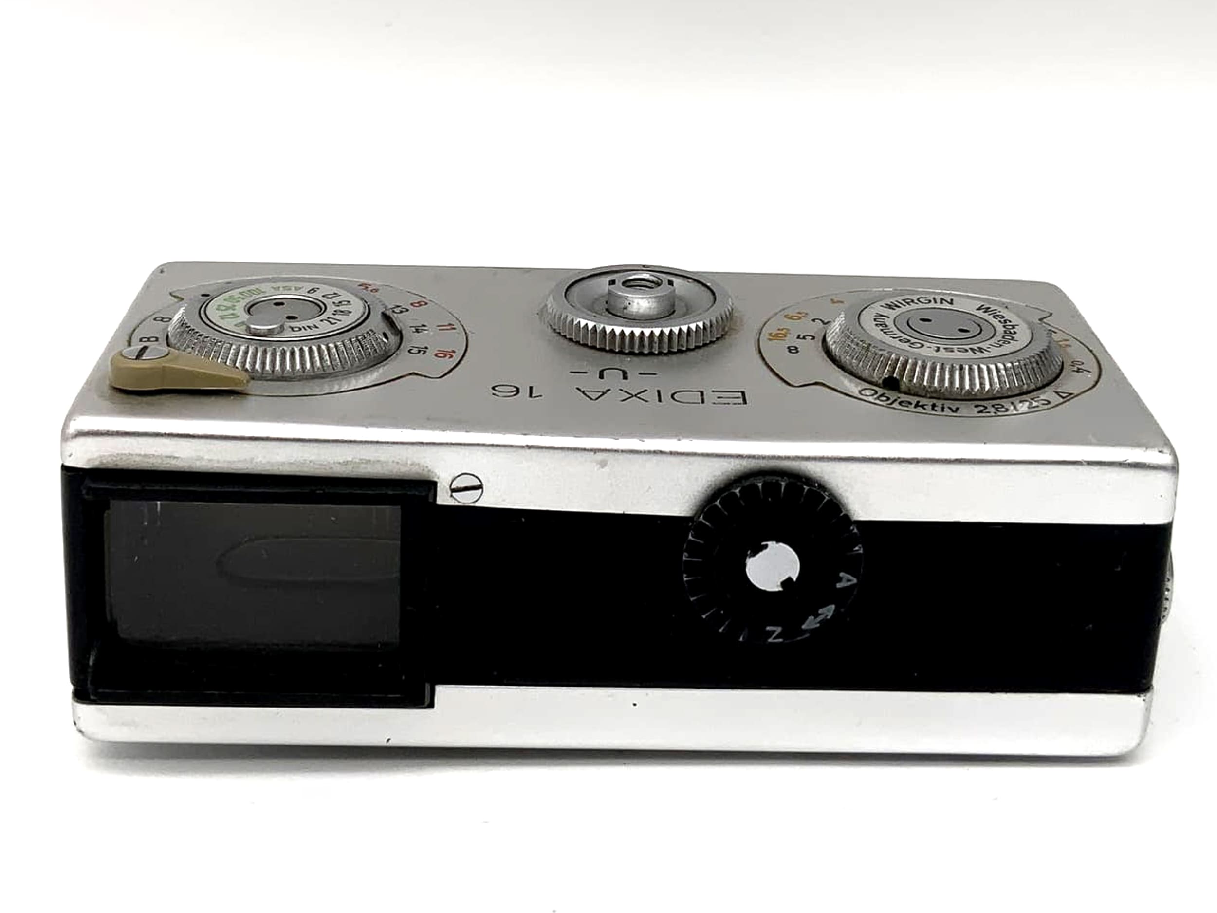 Appareil photo miniature EDIXA 16 U avec objectif subminiature 25 mm 1:2,8, appareil photo analogique