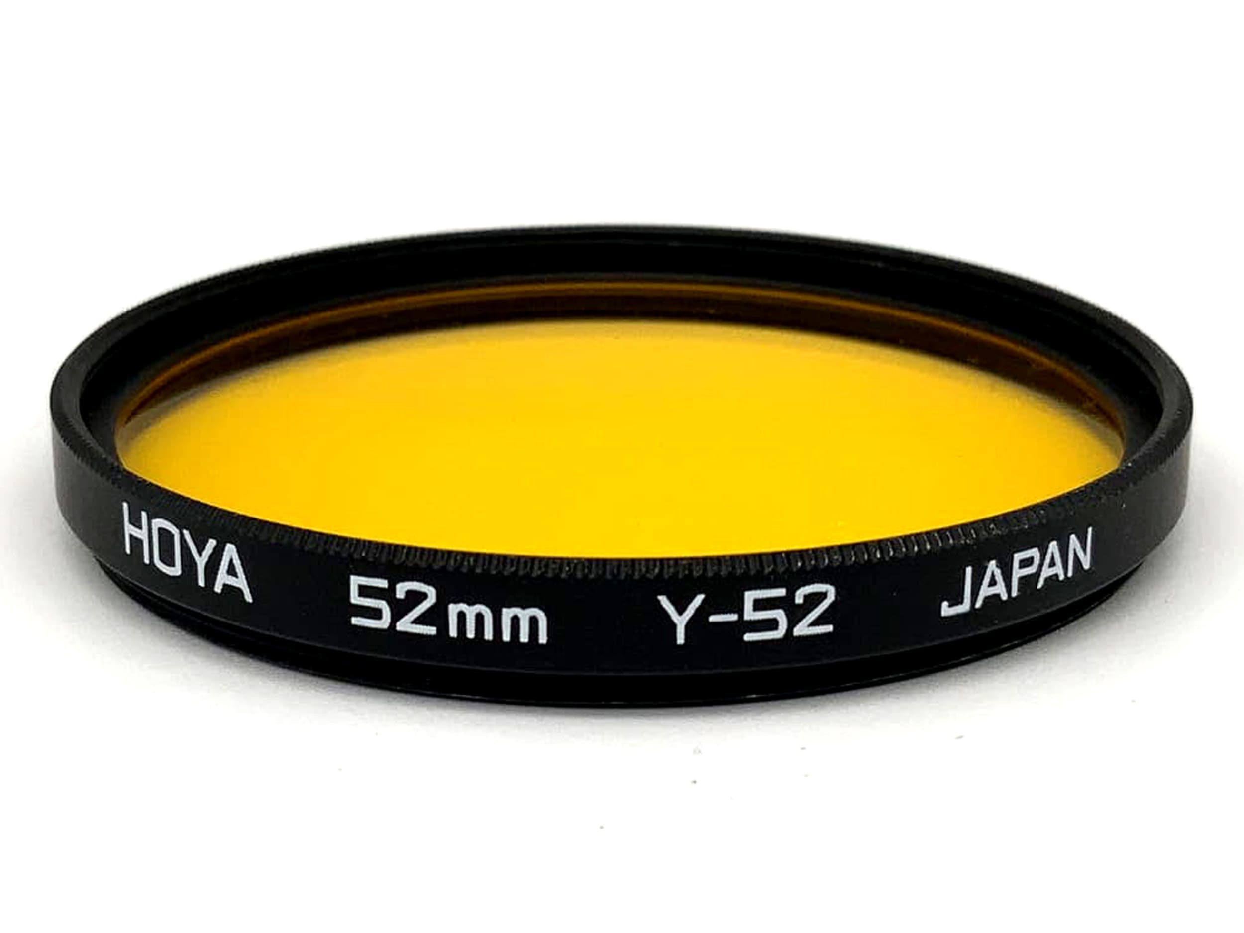 Filtre jaune Hoya Y-52, rond, 52 mm, filetage M52