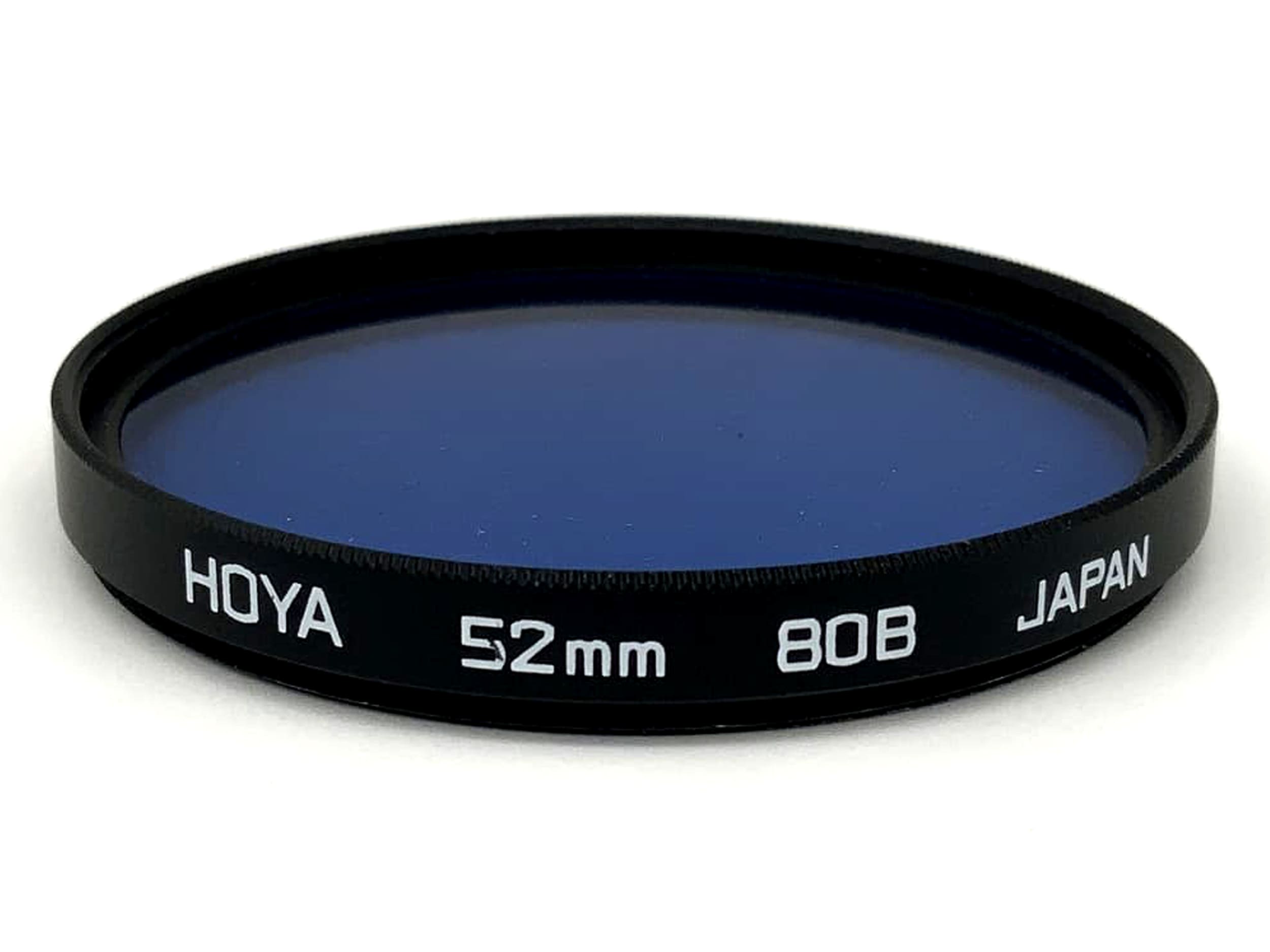 Filtre de couleur Hoya 80B, filtre bleu, filetage circulaire 52 mm M52