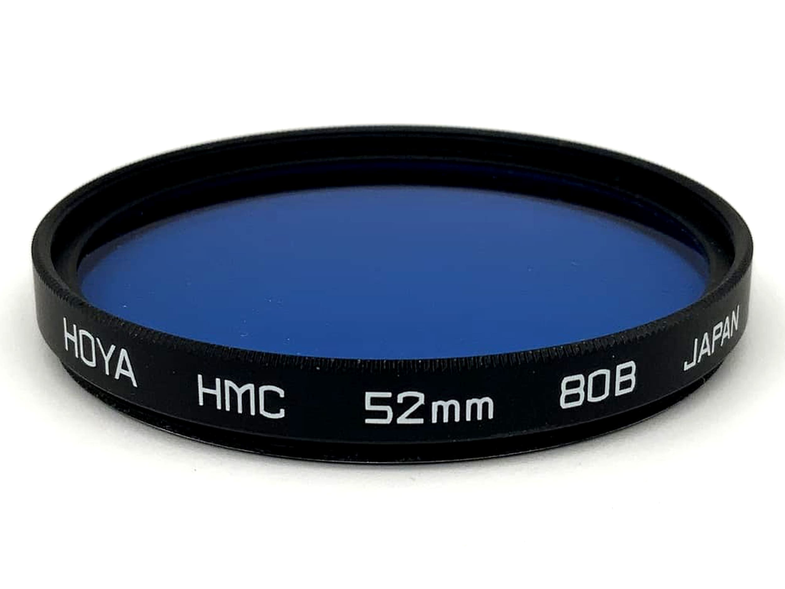 Filtre de couleur bleu Hoya HMC 80B, circulaire de 52 mm, filetage M52