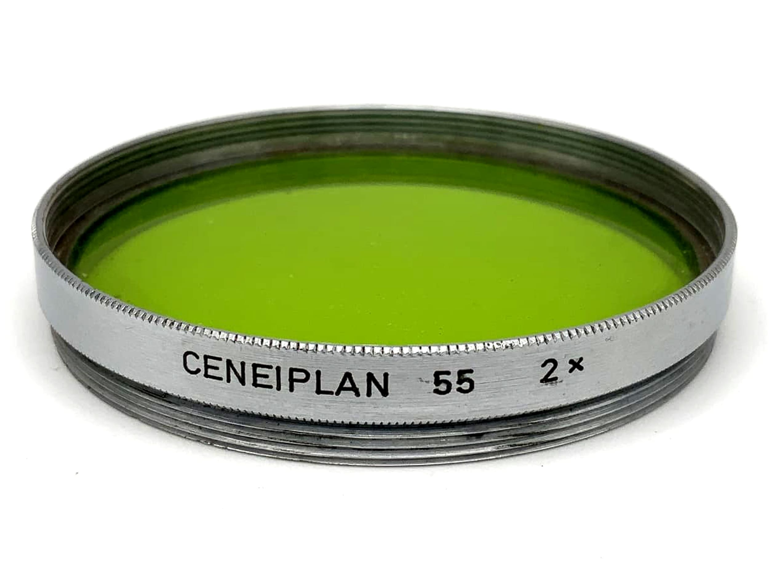 Ceneiplan Green Color Filter 2x Silver Filter 55mm Circular M55