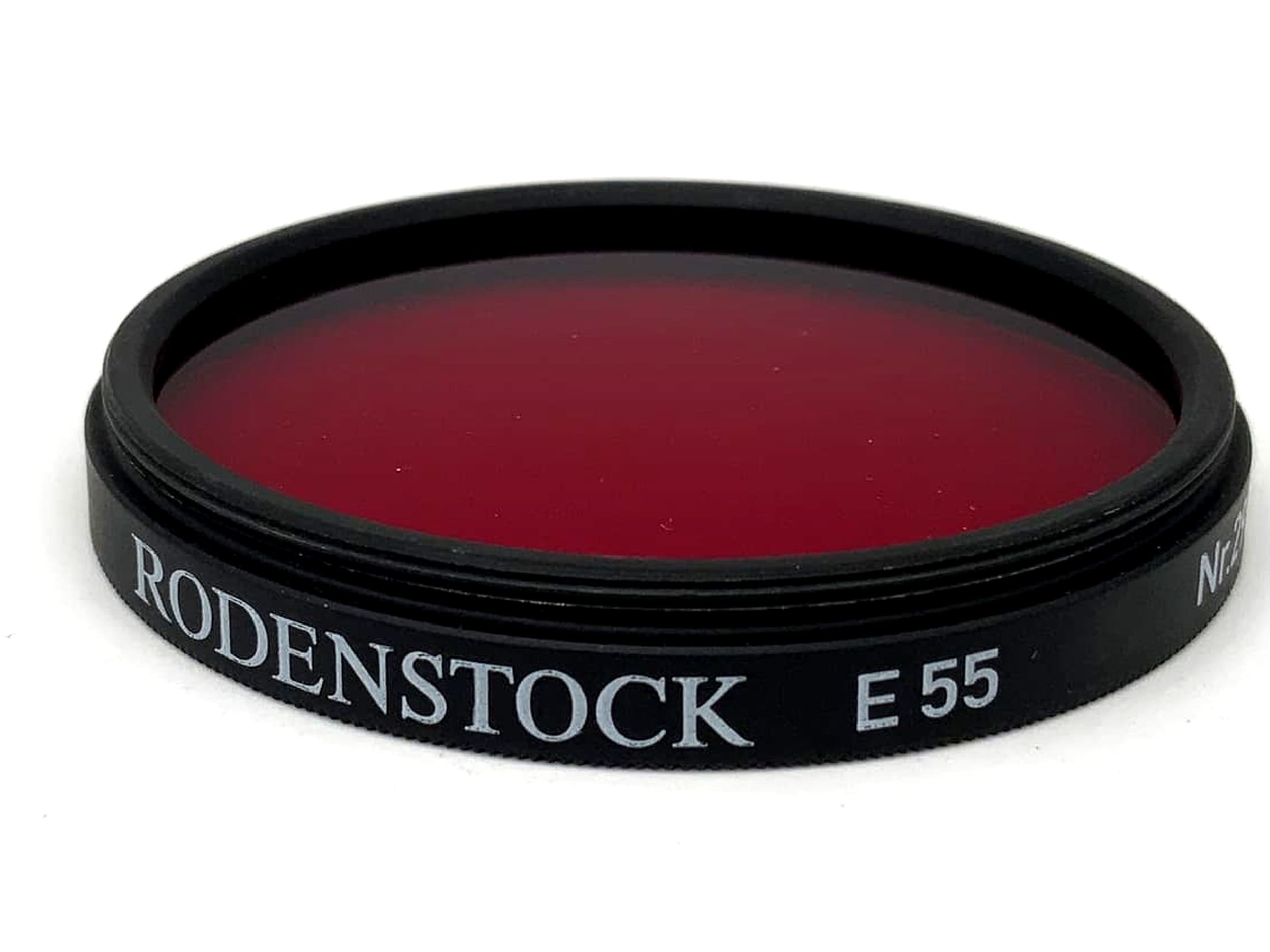 Filtre de couleur Rodenstock n° 29/10x, filtre rouge 55 mm circulaire M55