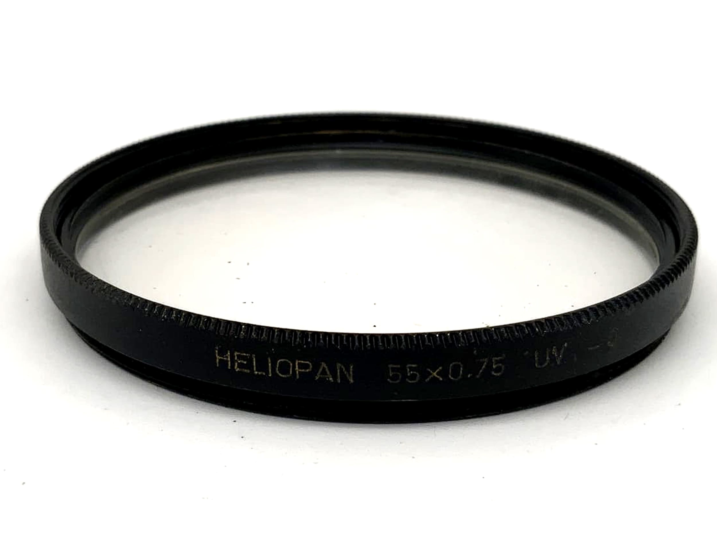 Filtre UV Heliopan 55x0,75, filtre UV-0, filetage circulaire 55 mm M55