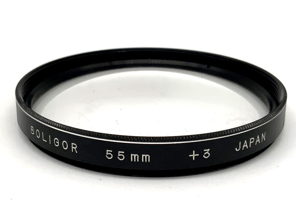 Objectif macro Soligor + 3 filtres, filetage circulaire 55 mm M55