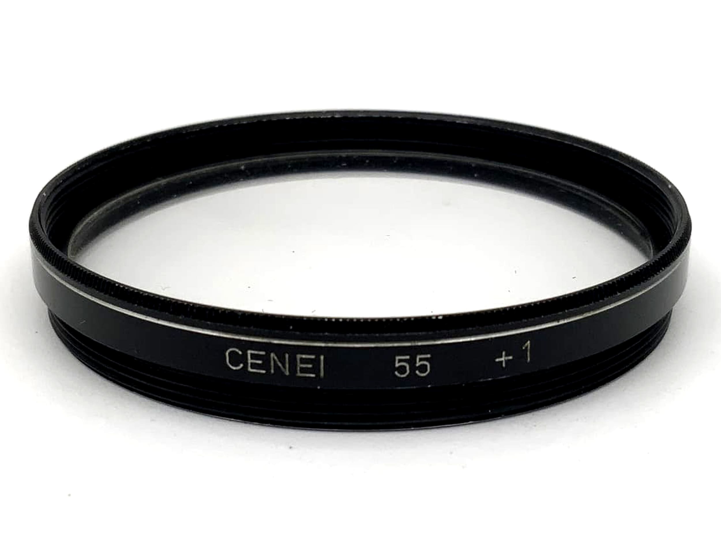 Objectif macro Cenei +1 filtre 55 mm, filetage circulaire M55