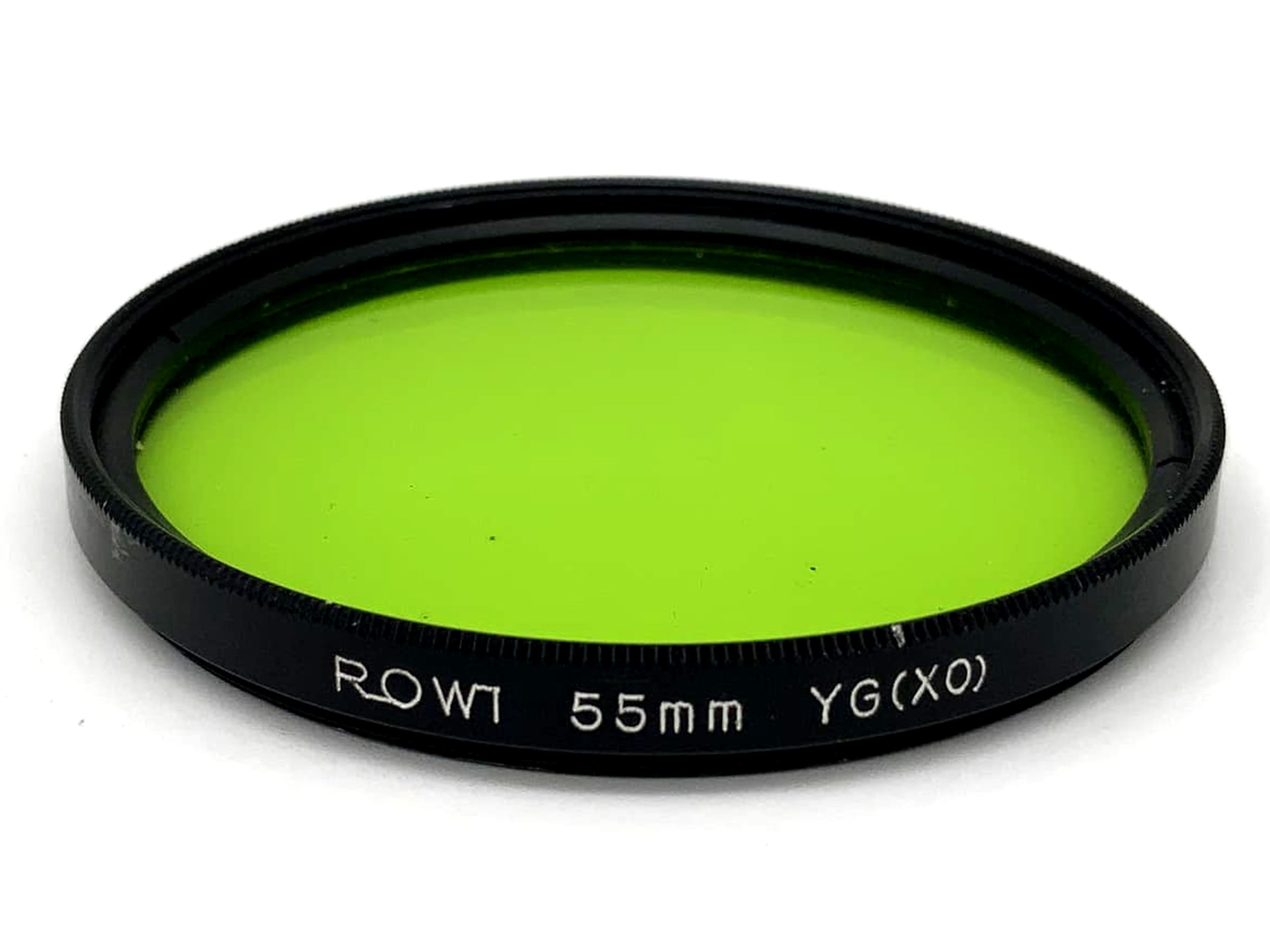 Filtre de couleur Rowi YG(X0) Jaune Vert 55 mm Circulaire M55