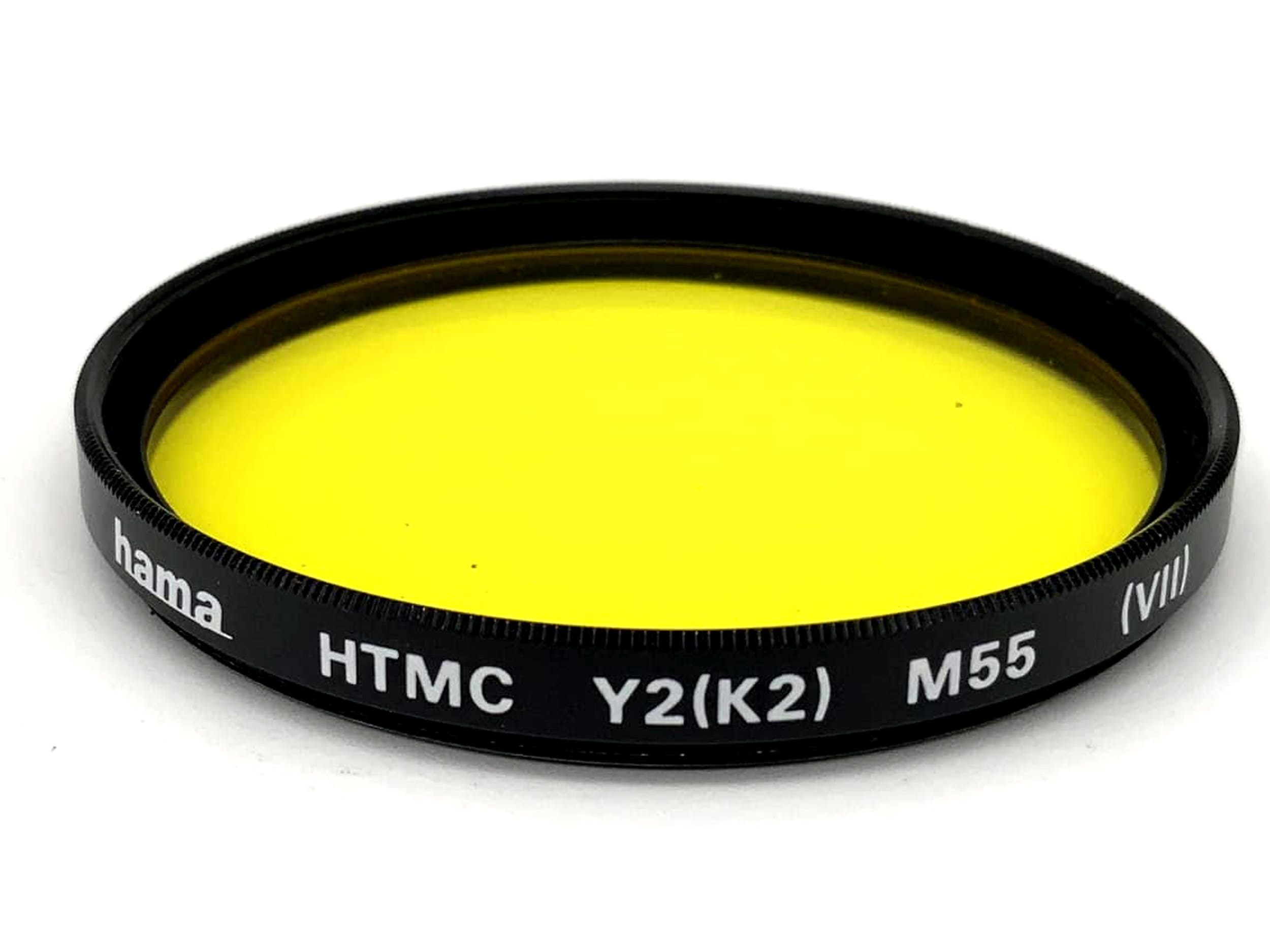Filtre de couleur Hama HTMC Y2(K2) M55 (VII), circulaire 55 mm, filetage M55