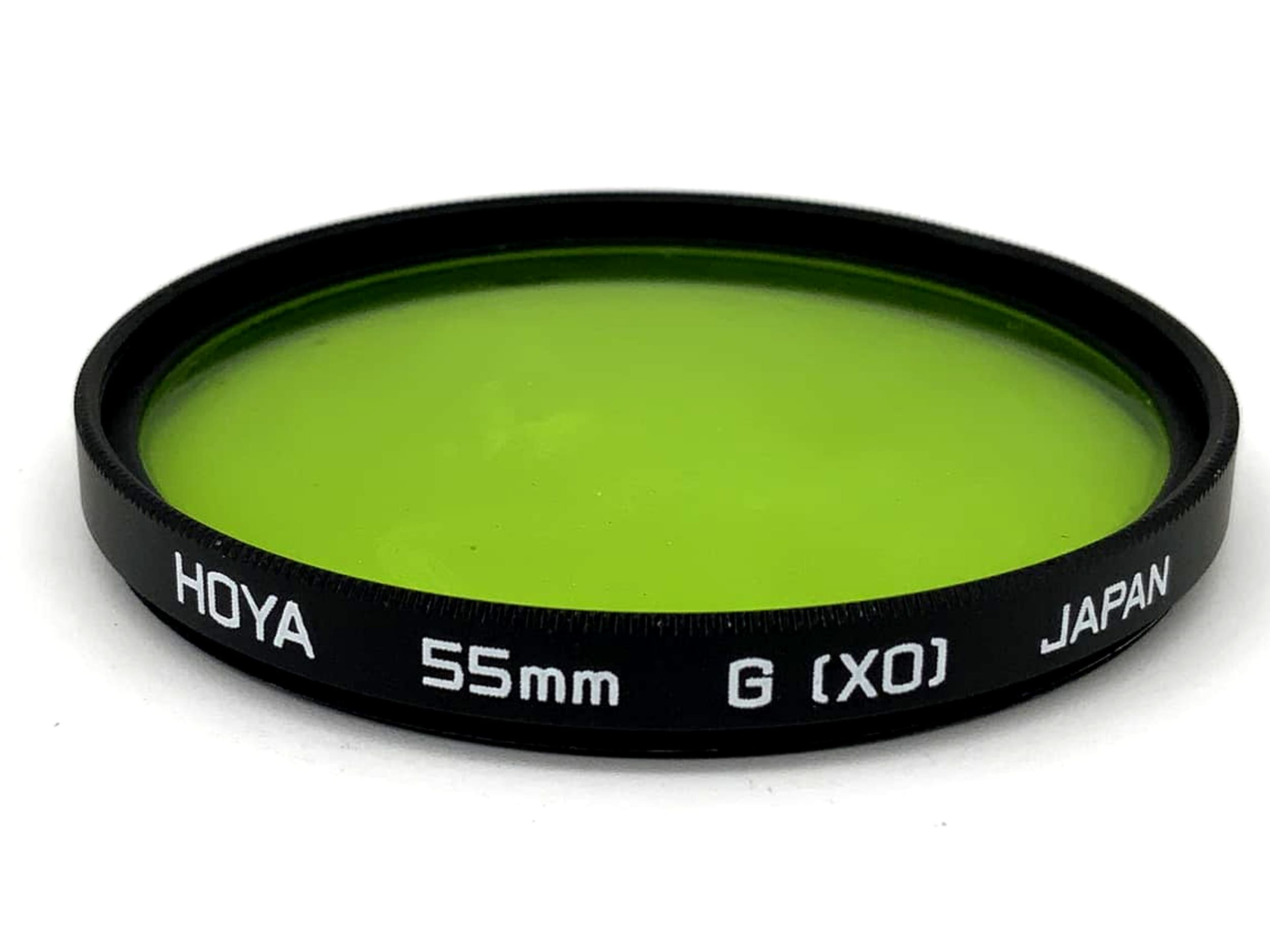 Filtre de couleur Hoya G (XO) vert 55 mm, filetage circulaire M55