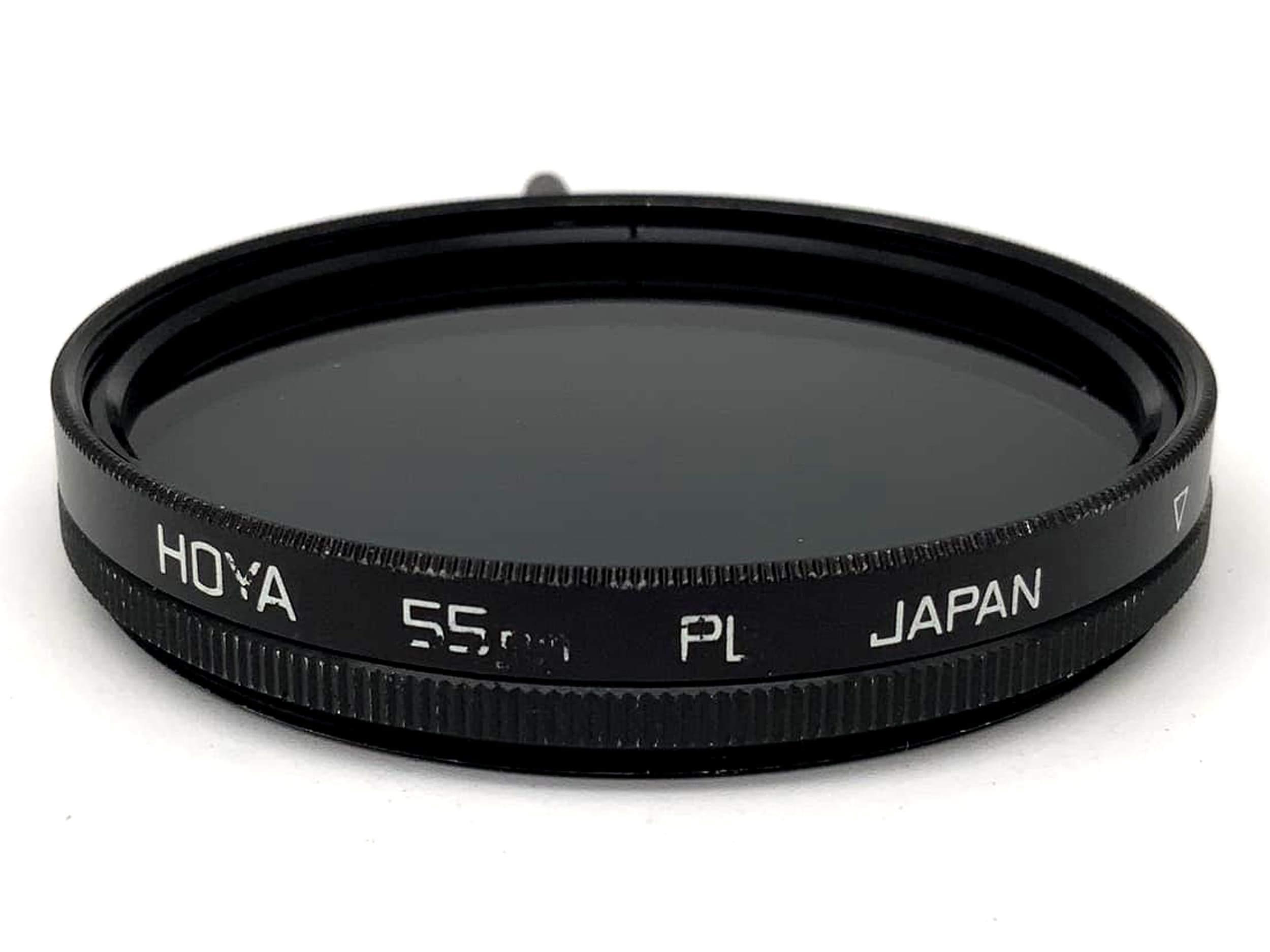 Filtre polarisant linéaire Hoya PL 55 mm, filetage circulaire M55