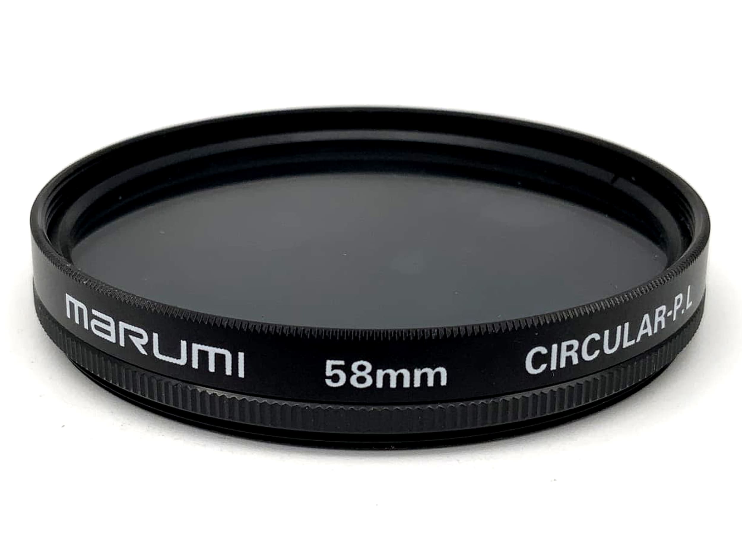 Filtre polarisant circulaire Marumi-PL, 58 mm, rond, filetage M58