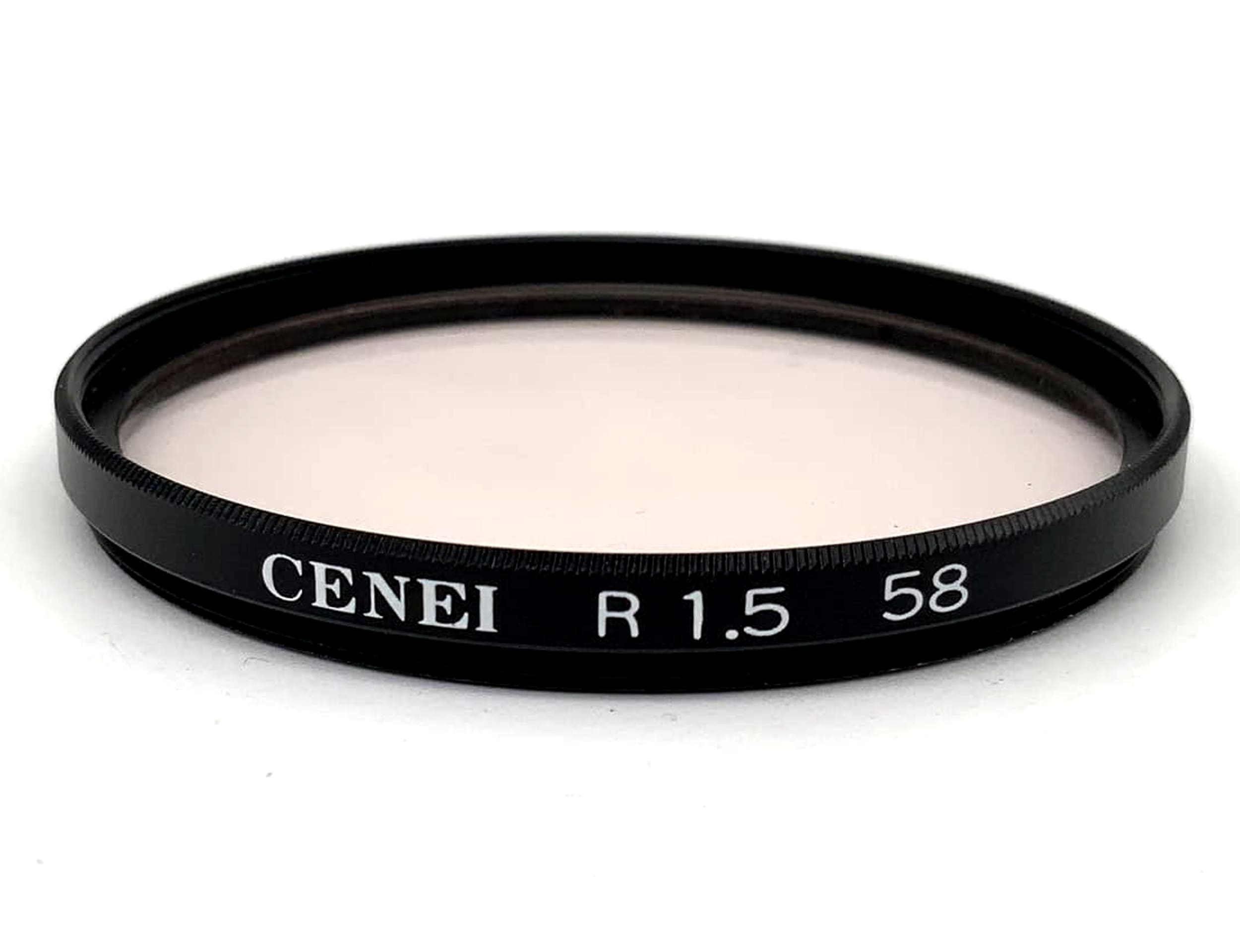 Filtre correcteur Cenei R1.5, circulaire 58 mm, filetage M58