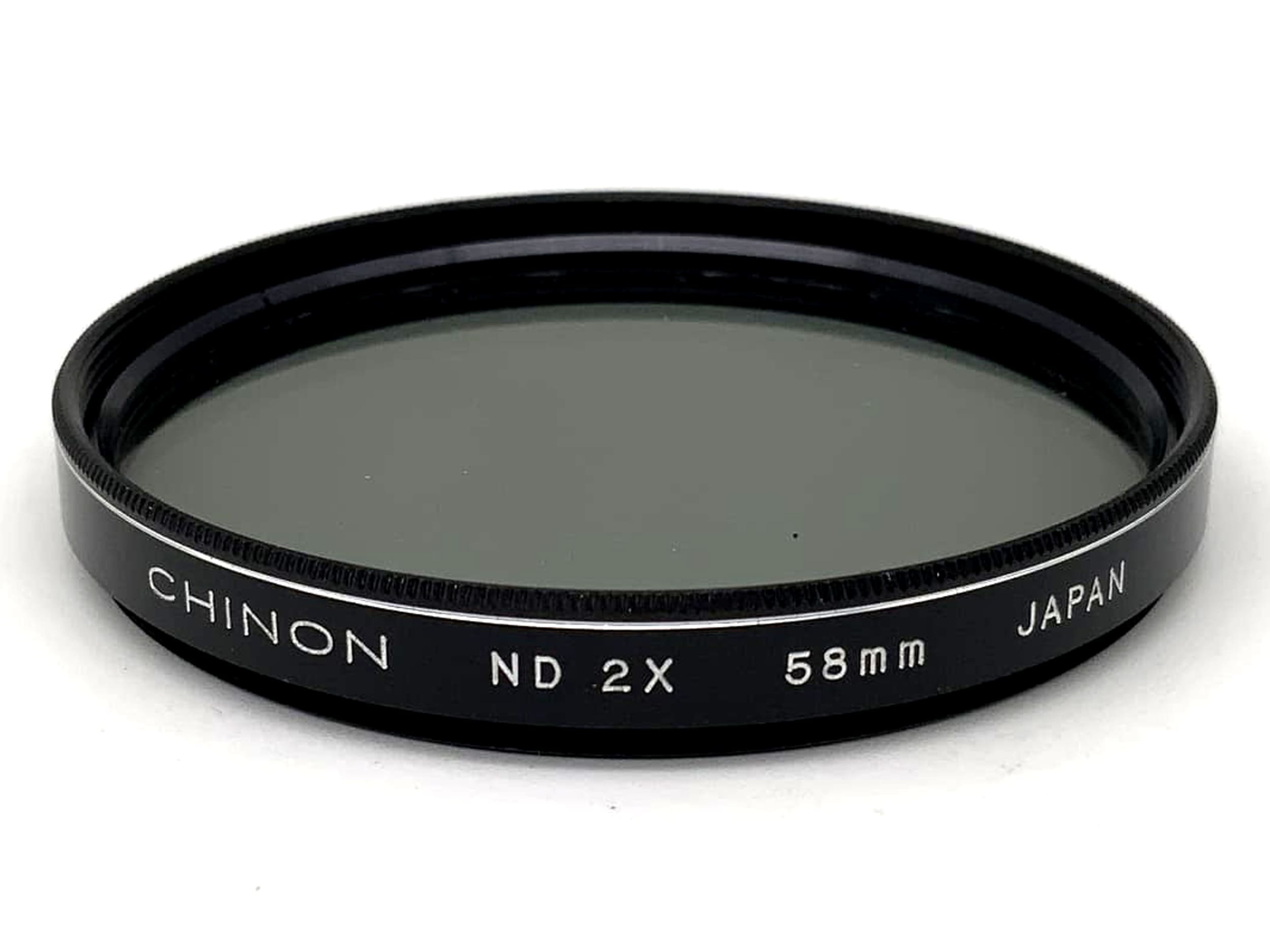Filtre gris Chinon ND 2X, circulaire 58 mm, filetage M58