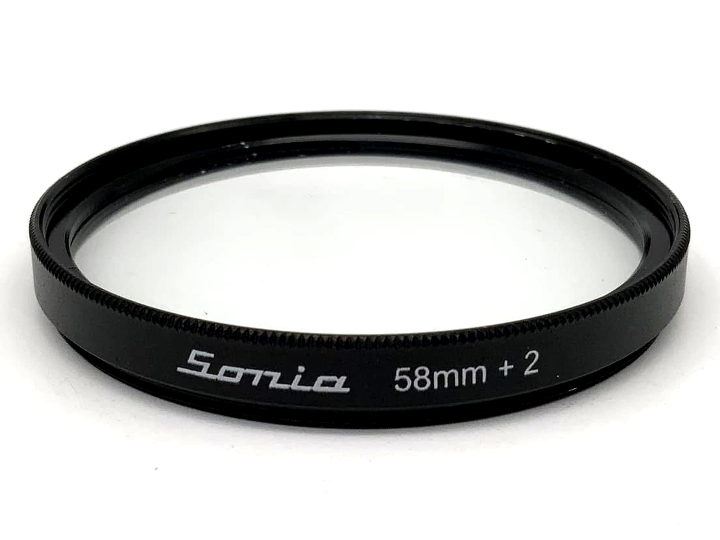 Filtre Sonia Macro-Up Lens +2 (gros plan) 58 mm, filetage circulaire M58