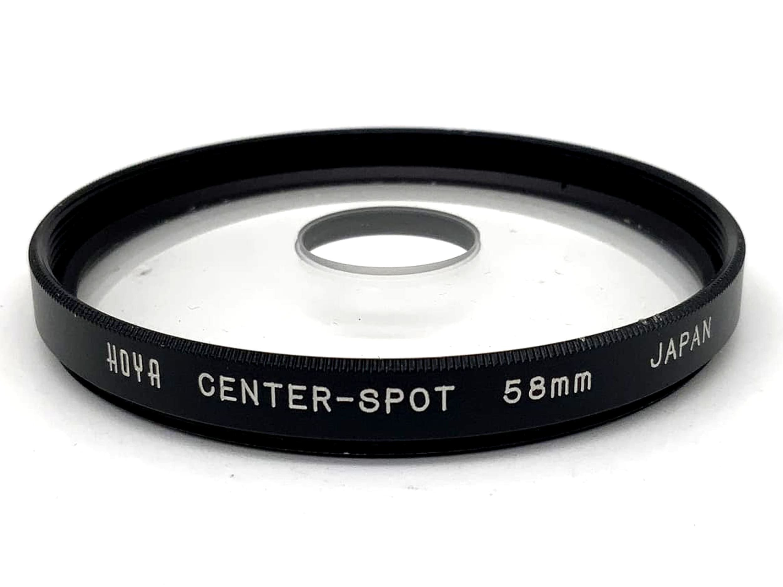 Objectif Hoya Center-Spot 58 mm, filetage pour filtre circulaire M58
