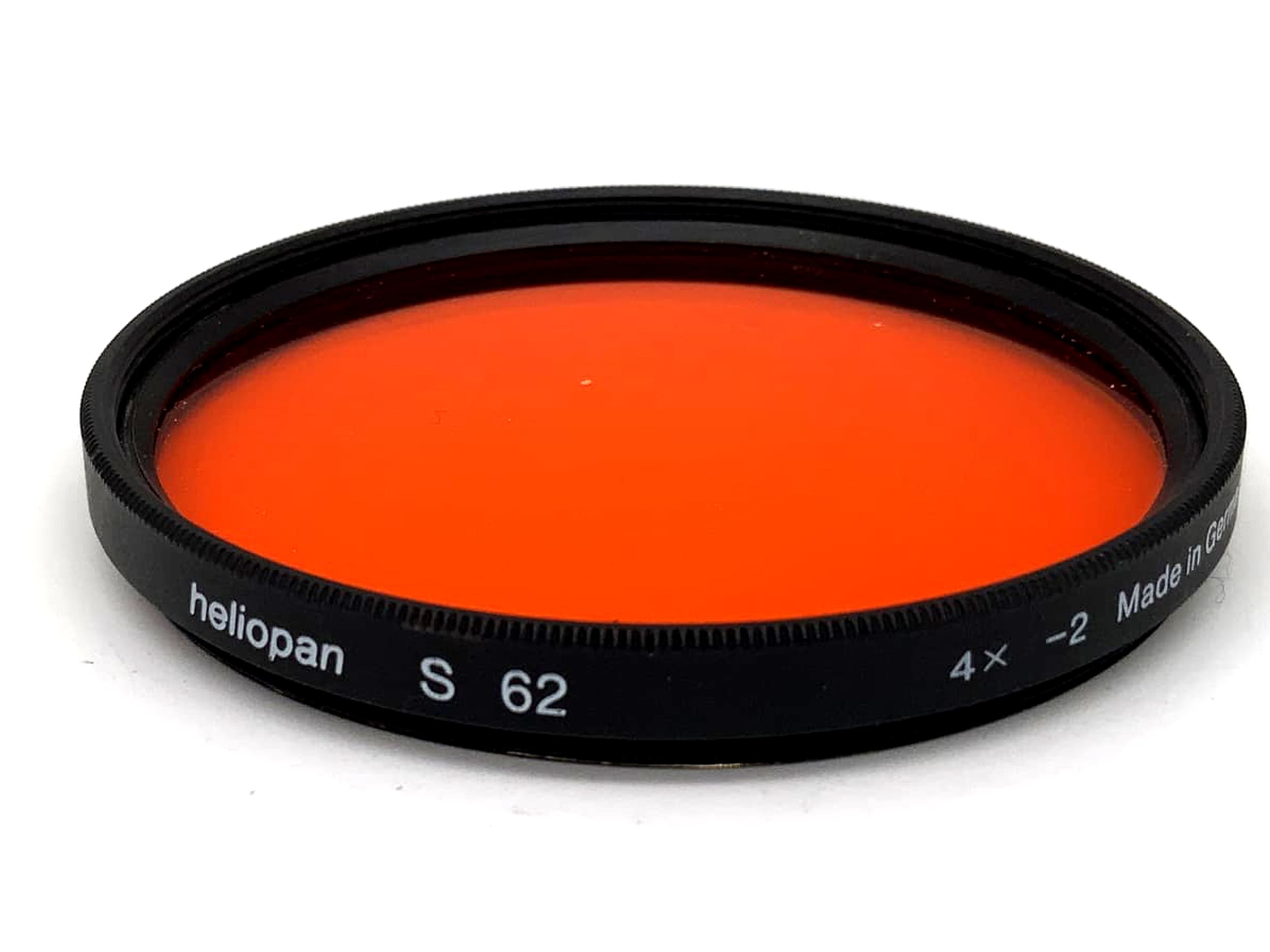 Filtre de couleur Heliopan S 62 4x -2 Filtre orange 62 mm Filetage circulaire M62