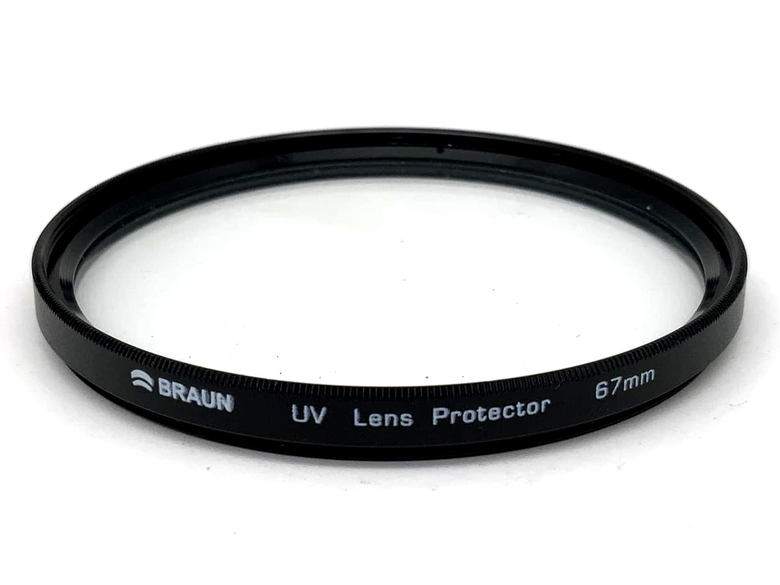 Filtre UV Braun, filtre de protection UV pour lentille, filtre circulaire de 67 mm, filetage M67