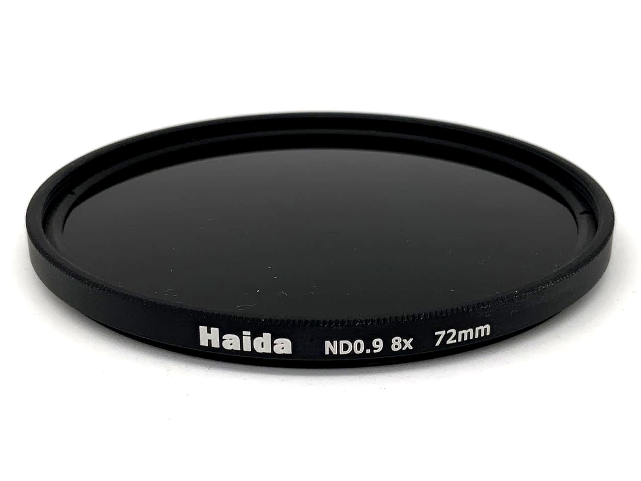 Filtre à densité neutre Haida ND0.9 (8x), circulaire, 72 mm, filetage M72