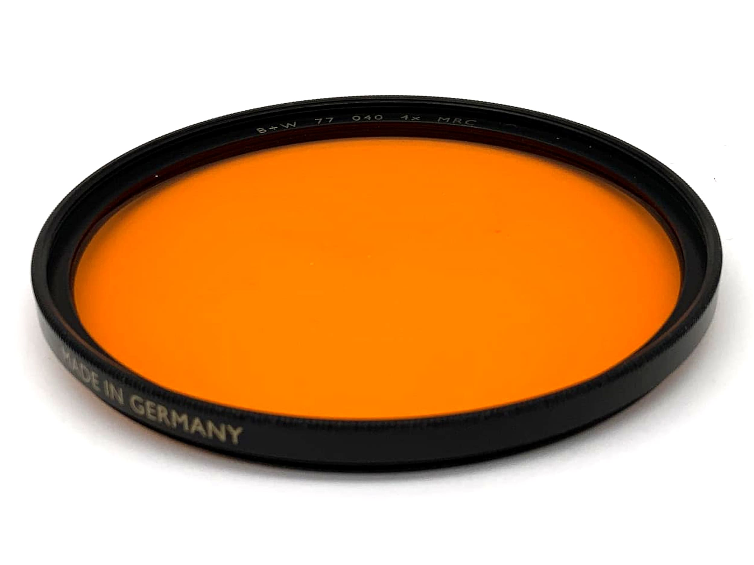 Filtre de couleur B+W 040, 4 filtres orange MRC, filetage circulaire M77 mm