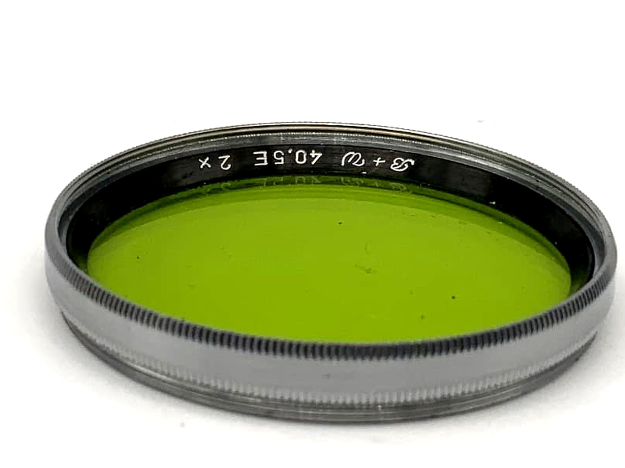 Filtre couleur B+W 40,5E, 2 filtres verts, filetage circulaire 40,5 mm