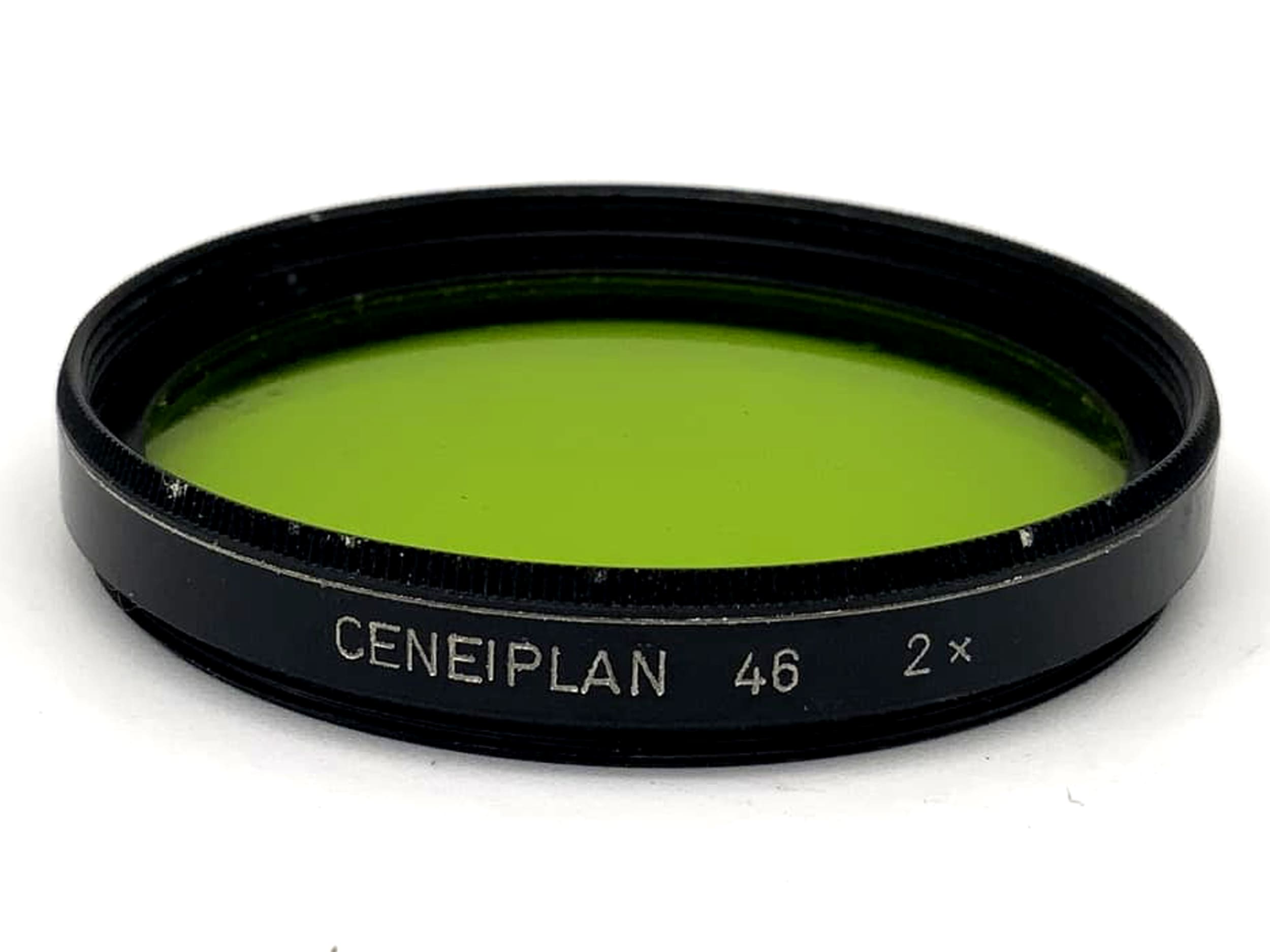 Ceneiplan Color Filter 2x Green Green Filter 46mm Circular Filter Thread M46