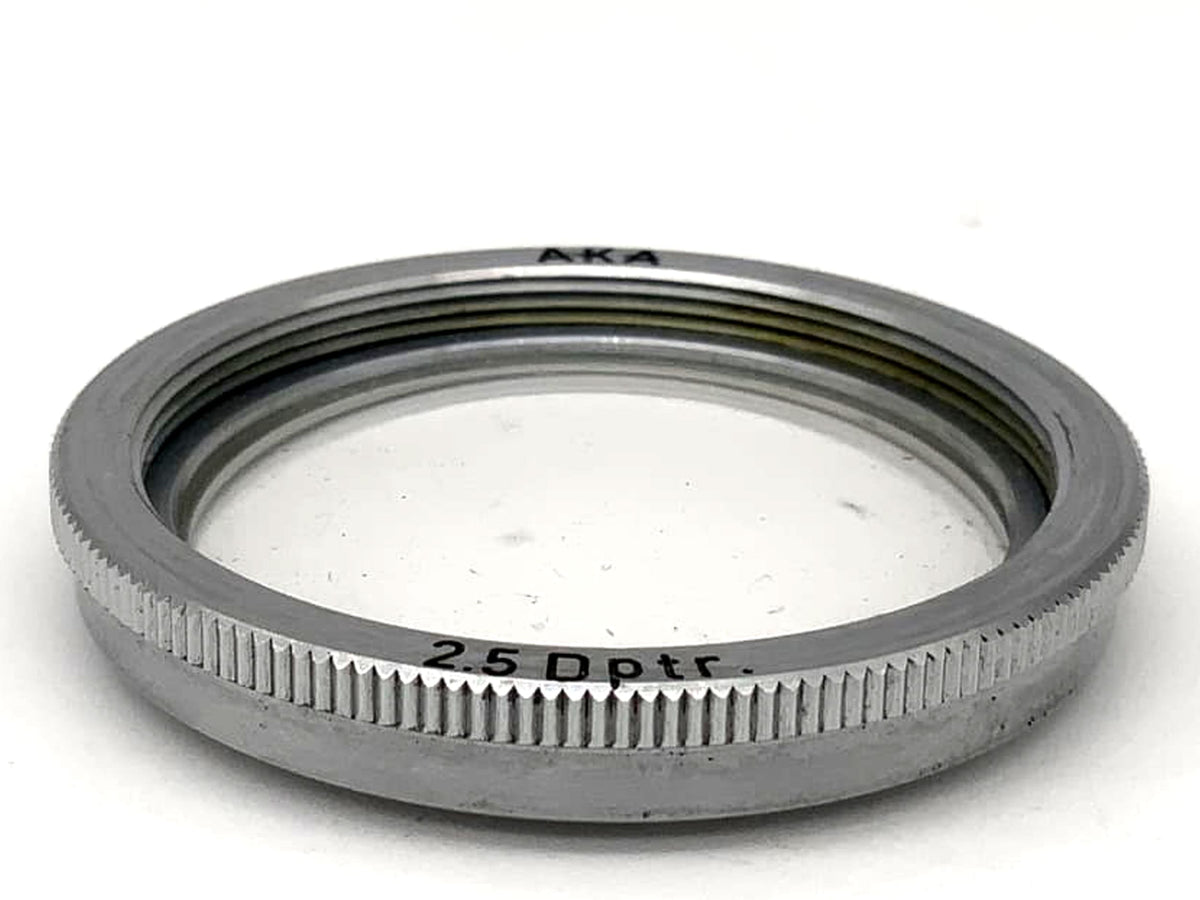 AKA close-up lens 2.5 diopters, filter, diopter filter, 36mm circular, M36