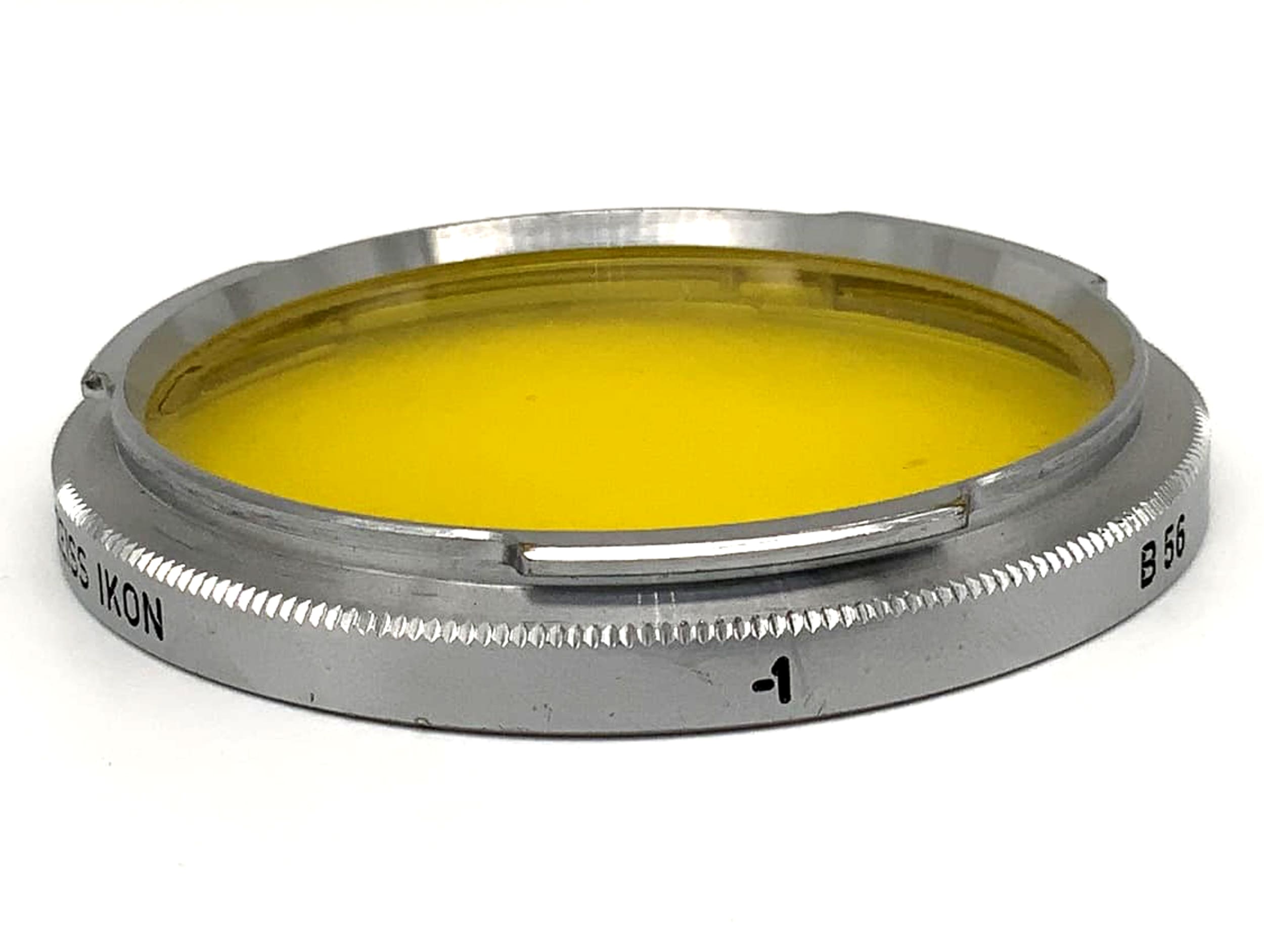 Zeiss Ikon Yellow Color Filter -1 B56 G 2x Yellow Contarex Bayonet Circular MCo