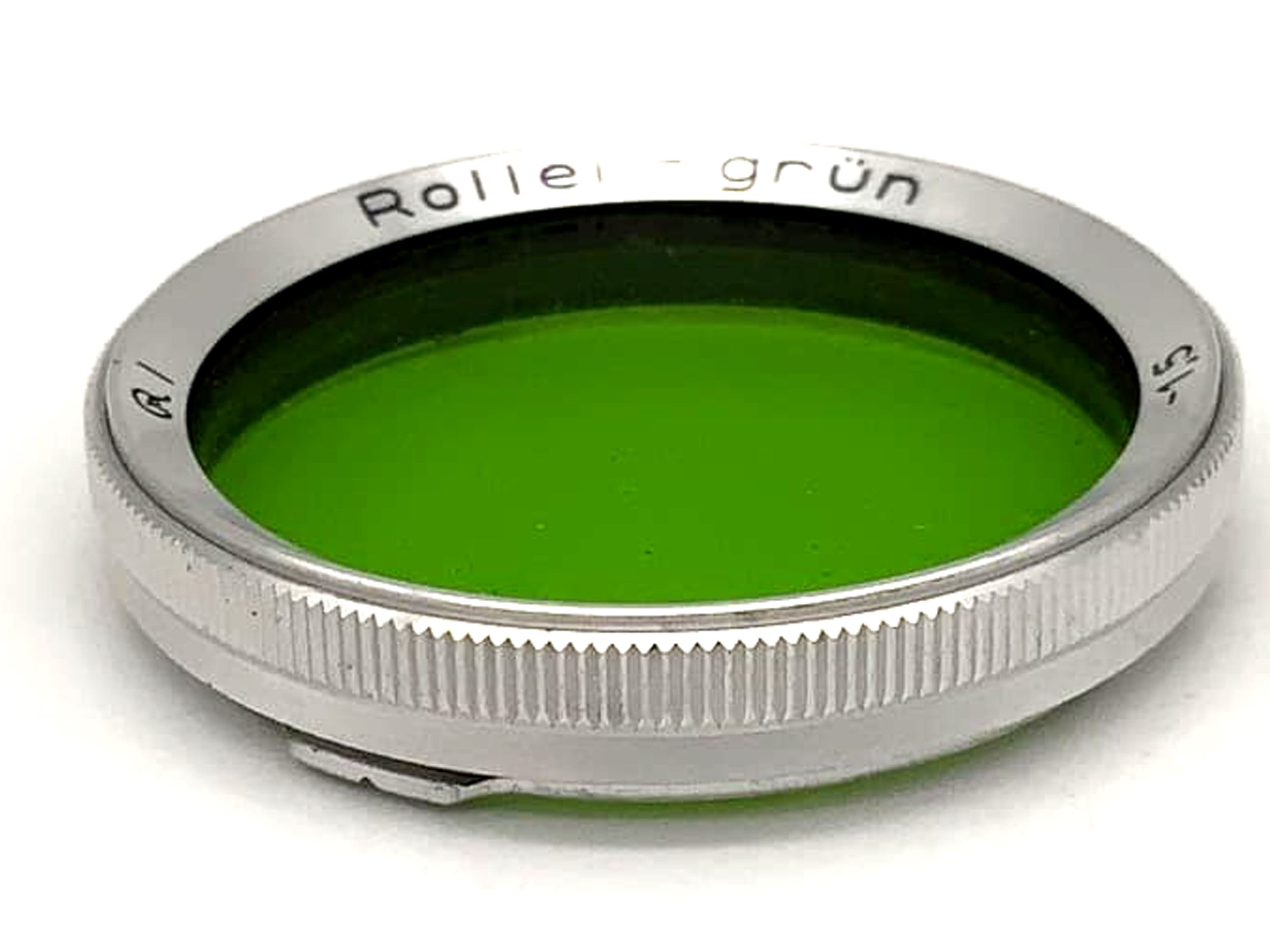 Rollei Green -1.5 color filter for Rolleiflex f/3.5 Tessar/Xenar (RI) Bay I