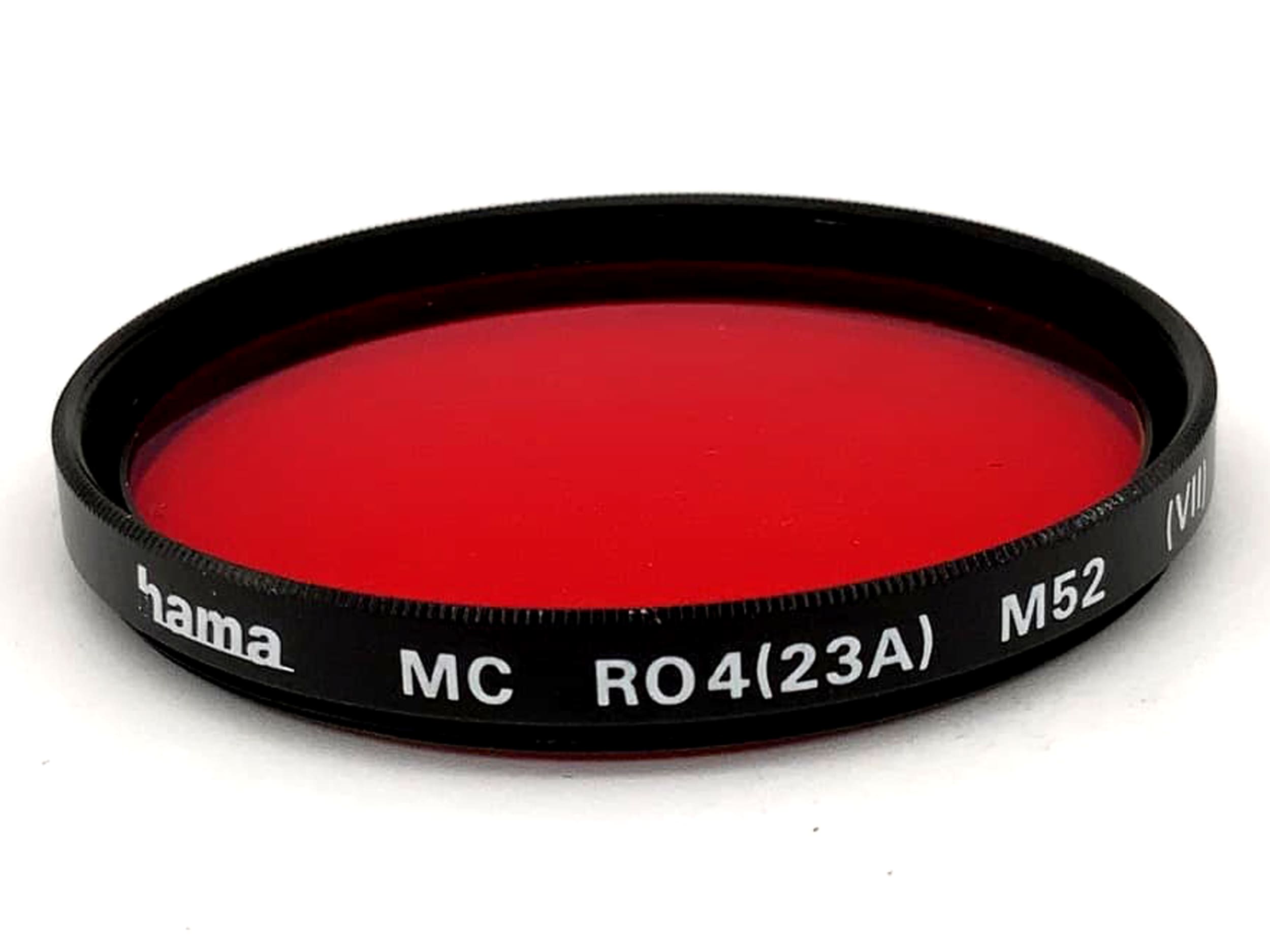 Hama color filter MC RO4(23A) M52 (VII) red 52mm circular filter thread M52