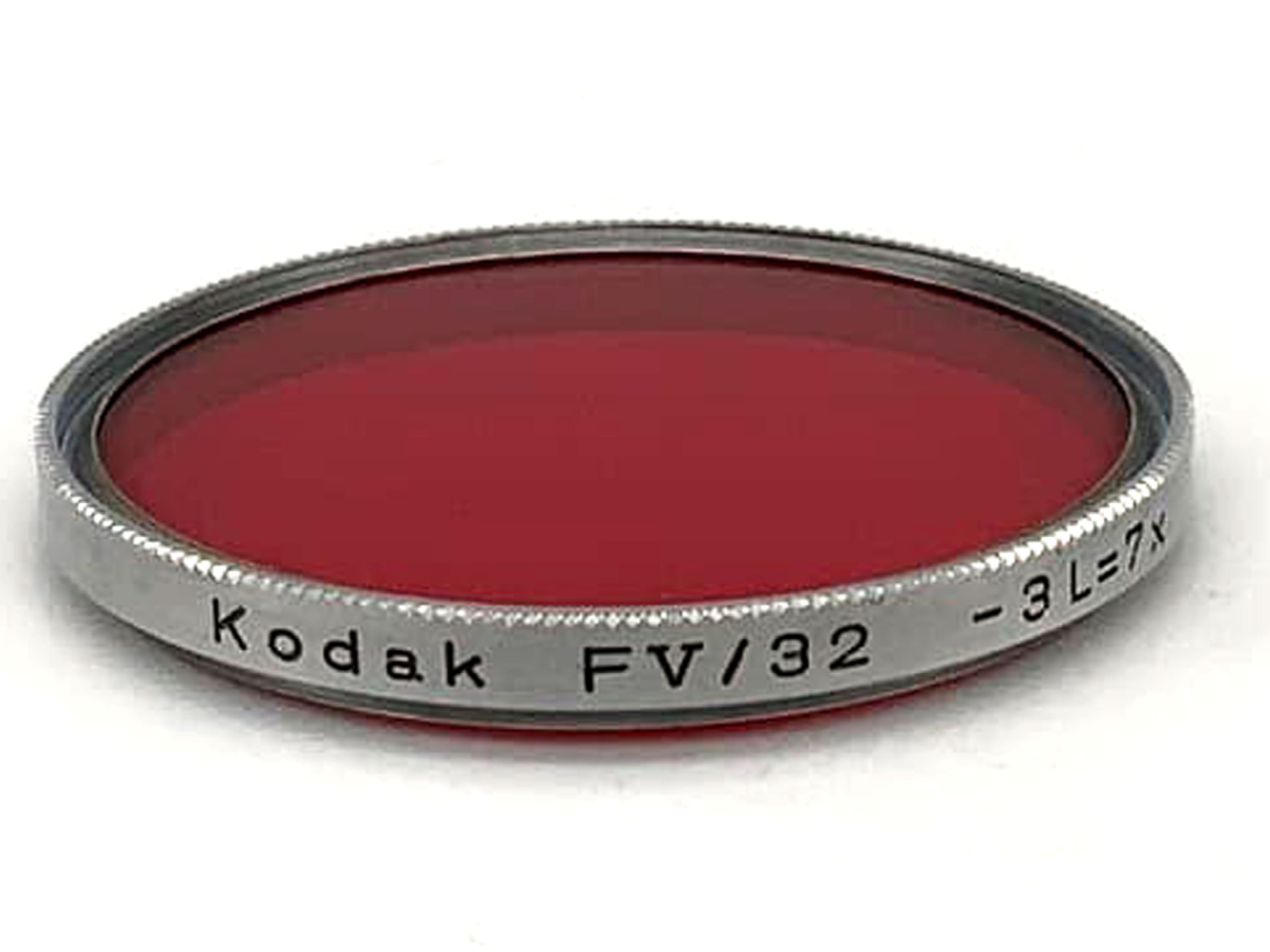 Kodak Color Filter FV/32 -3L=7x Red Filter 32mm Circular Filter Thread M32