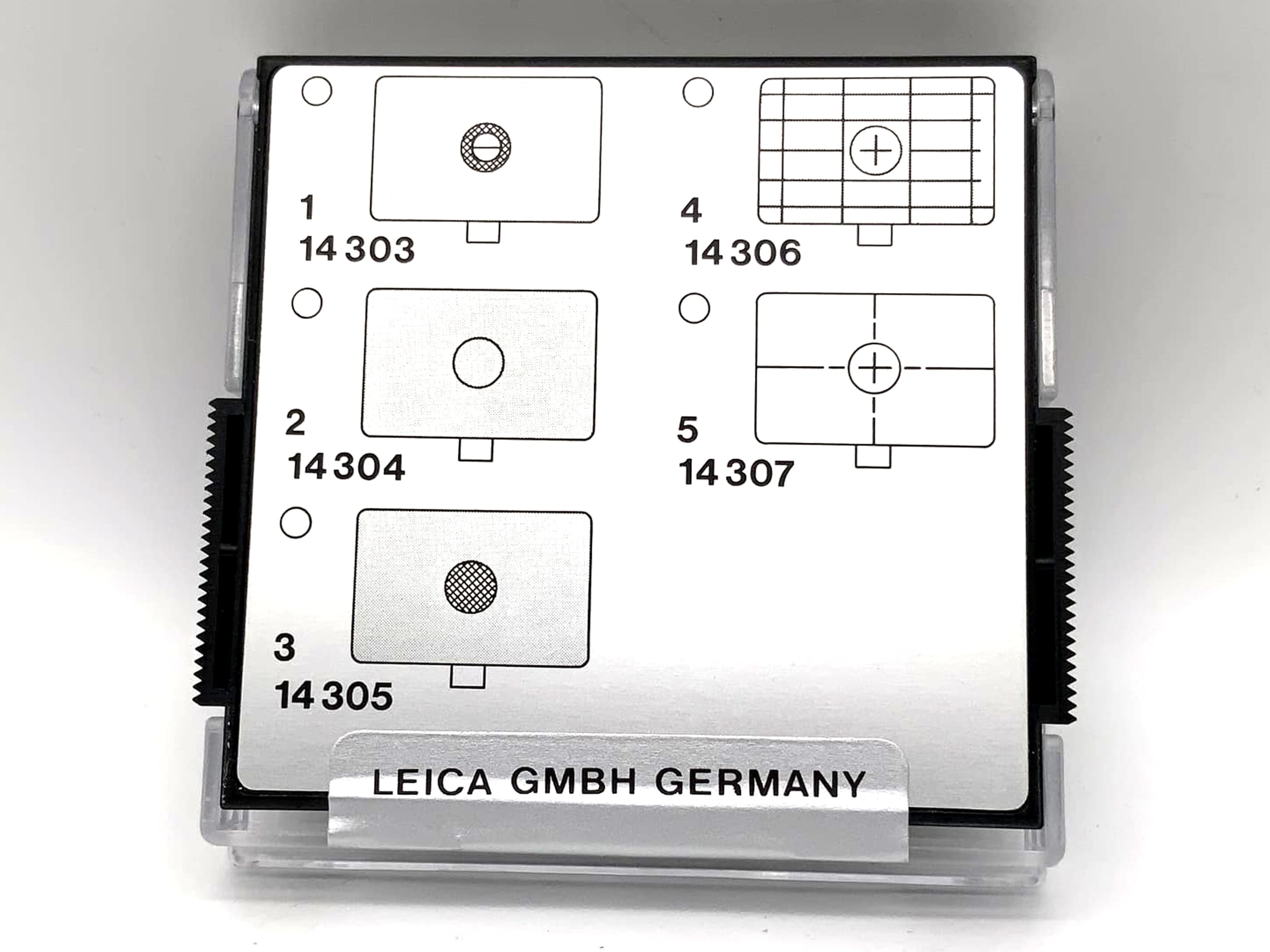 Verre de visée Leica 14307 Verre de visée Leica R4-7 Réticule en croix à lentille claire