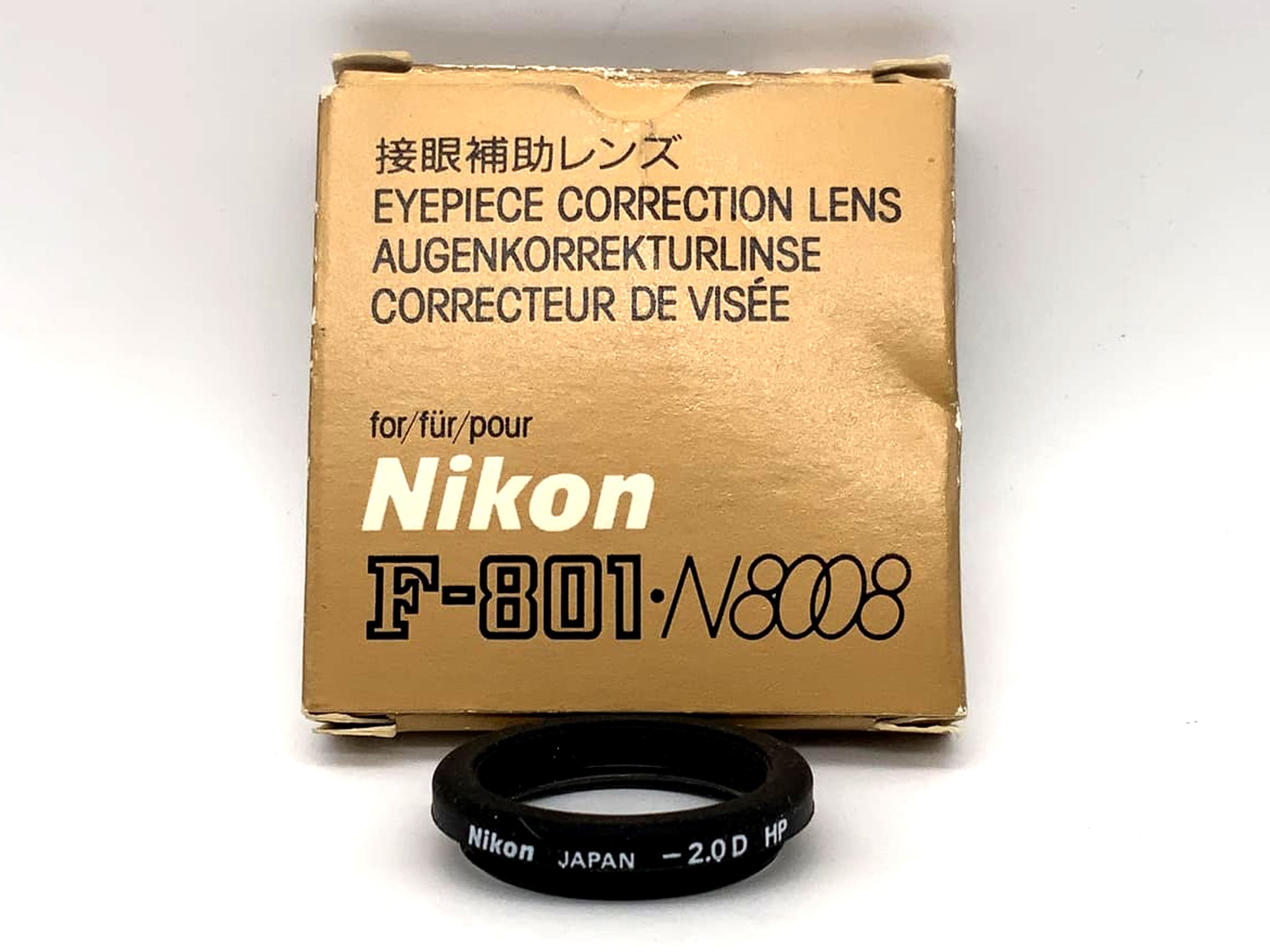 Nikon -2 diopter lens for Nikon F-801, N8008 eye correction lens, original packaging