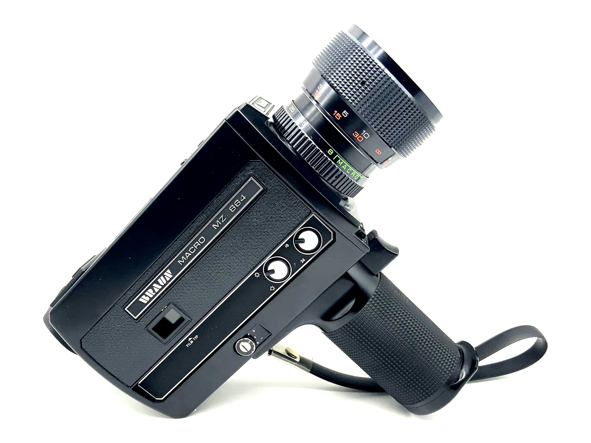 Caméra argentique Braun MZ 864 Macro Stellar Zoom 1.7 8-64 Super 8
