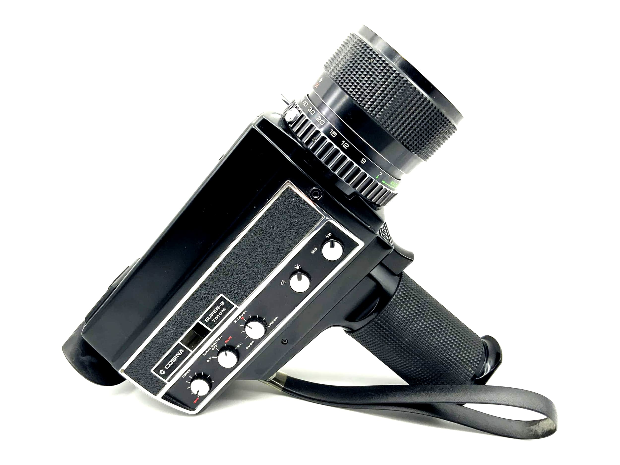 Caméra Super 8 Cosina 7510M, ouverture 1:1,7, objectif 7-70 mm