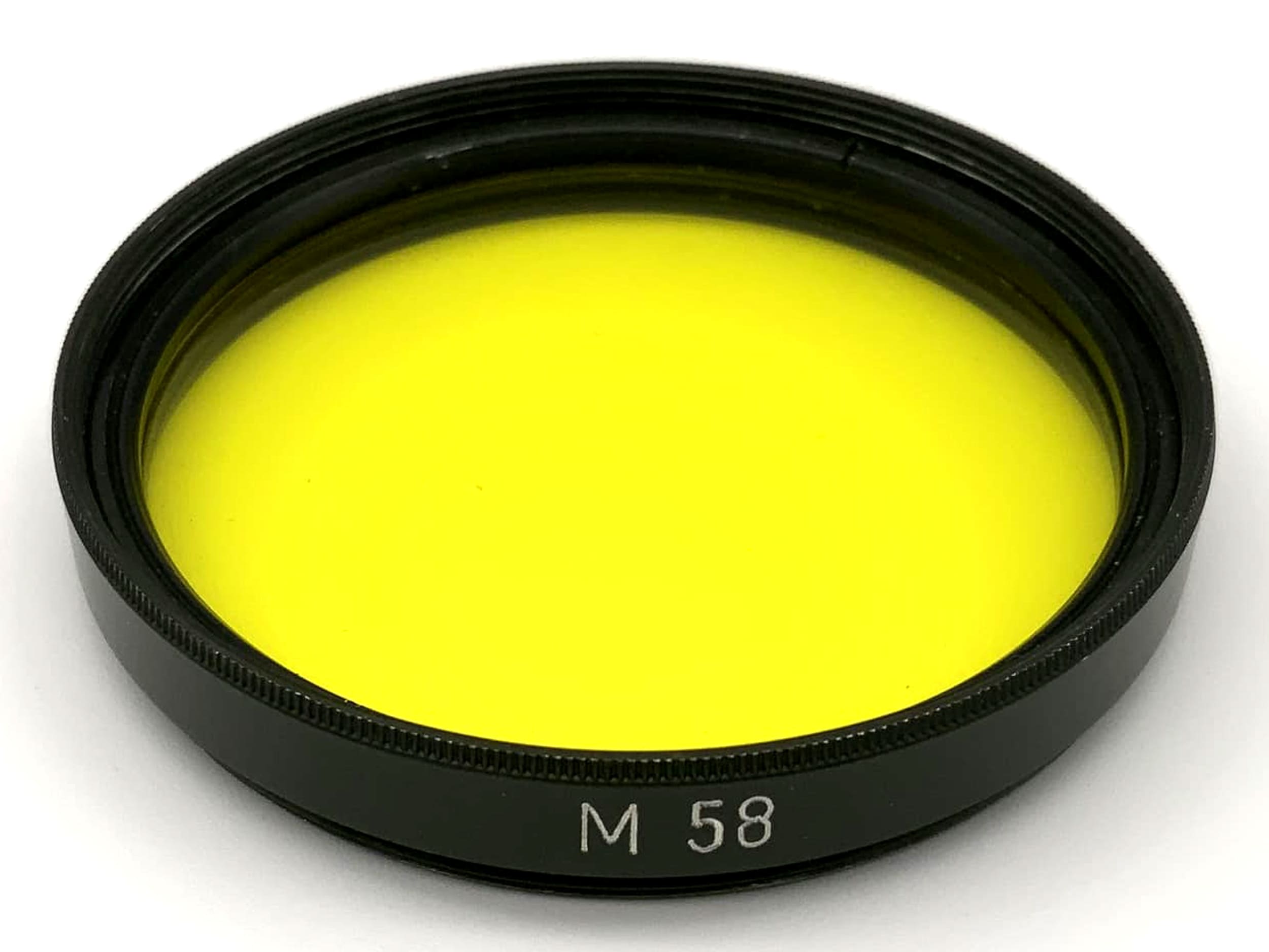 Filtre de couleur Carl Zeiss Jena 58 mm, filtre jaune circulaire, filetage