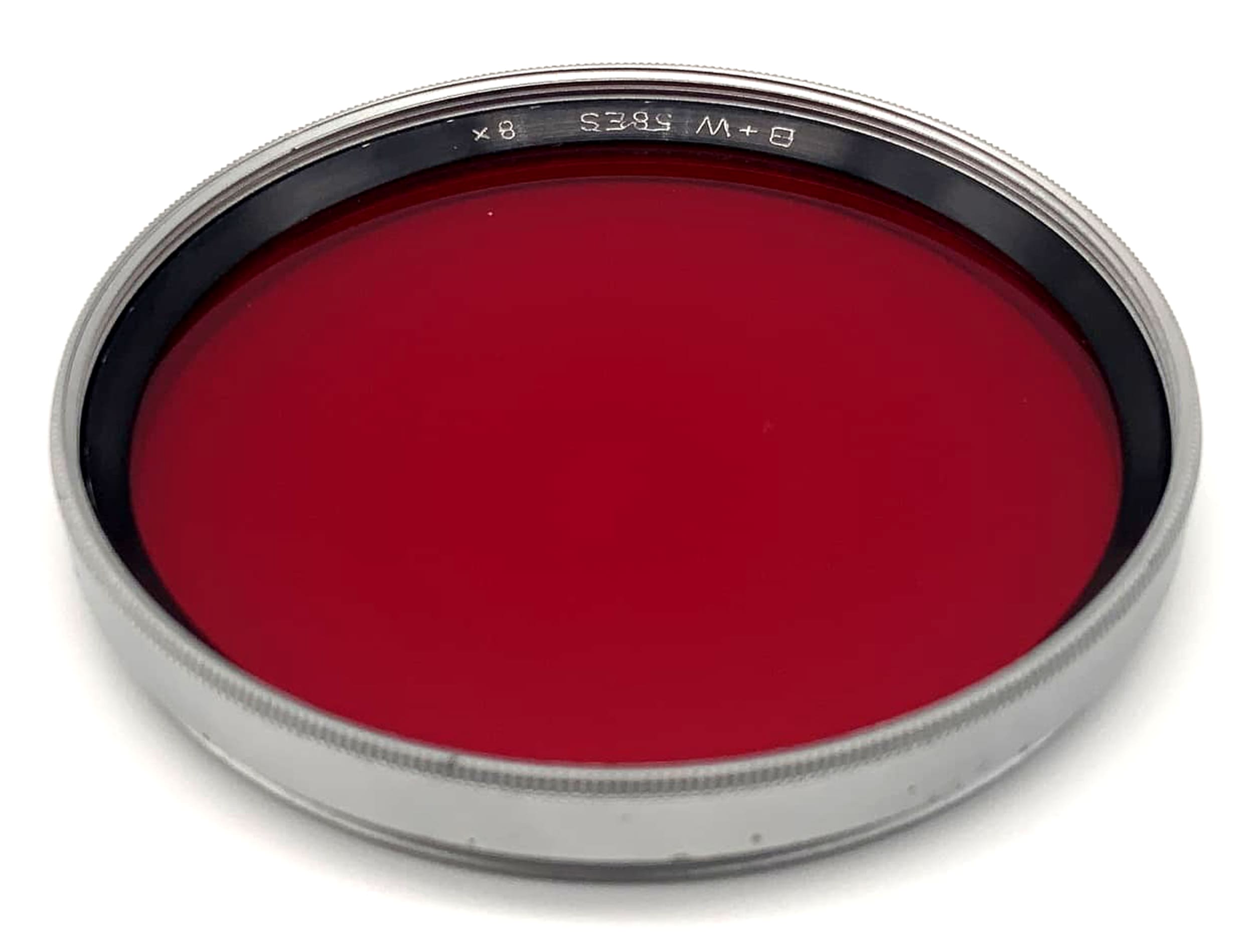 Filtre de couleur B+W 58 mm, filtre rouge 58ES, filetage circulaire 8x